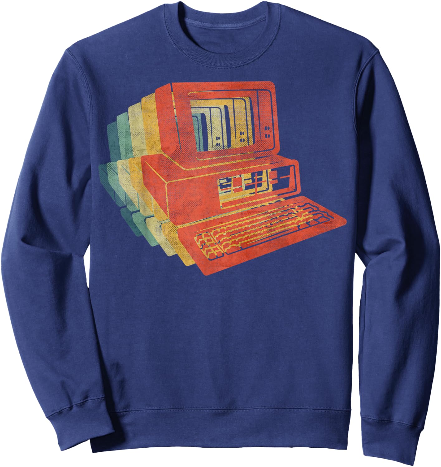Computer Retro Sweatshirt - Sweatshirt | Navy