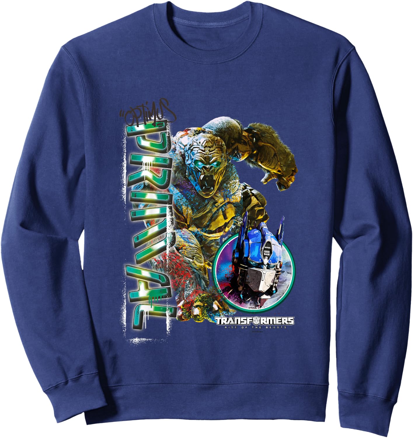 Kids Transformers: Rise of the Beasts Optimus Primal Urban Style Sweatshirt - Sweatshirt | Navy