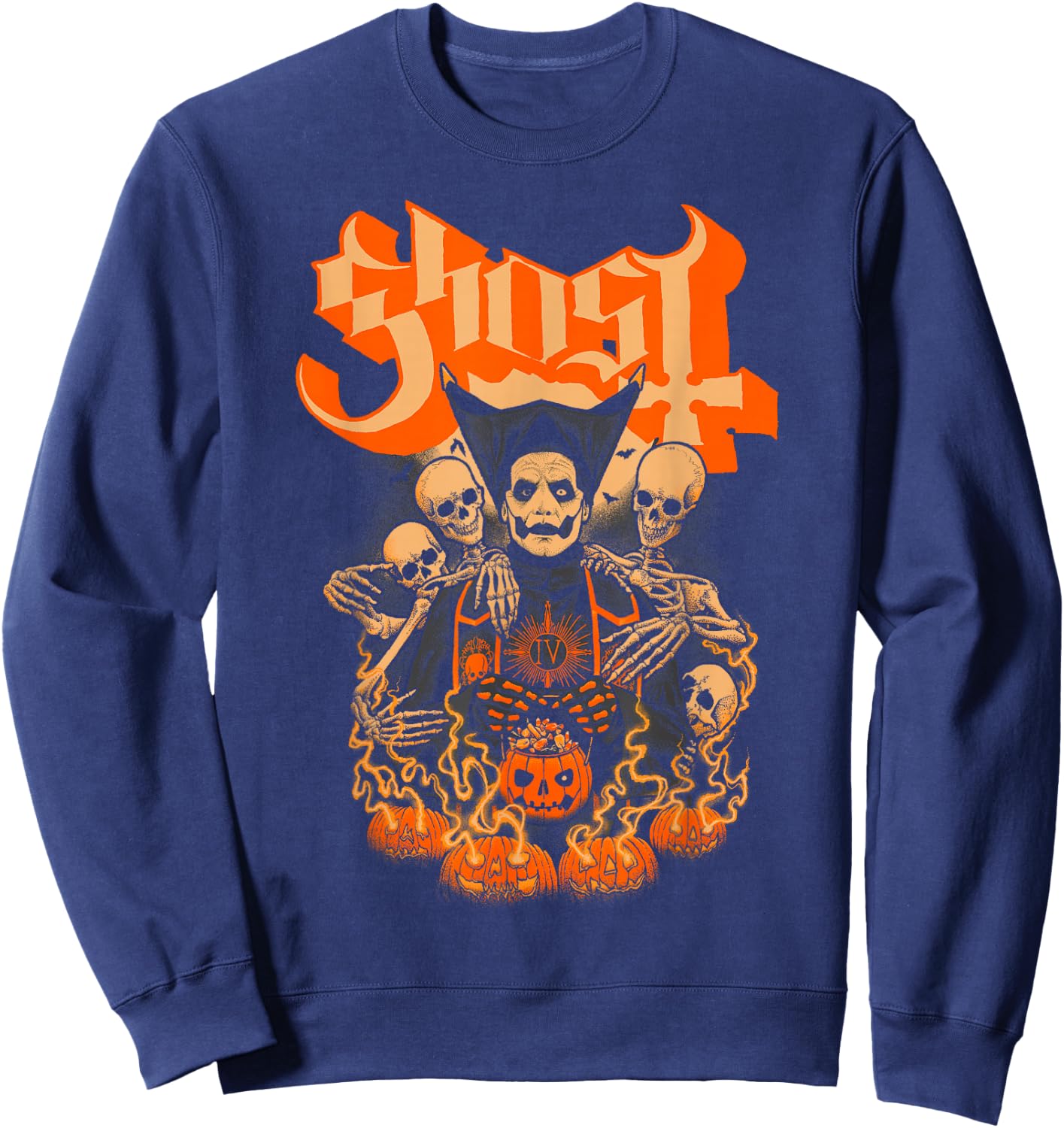 Ghost - Great Pumpkin Halloween Sweatshirt - Sweatshirt | Navy