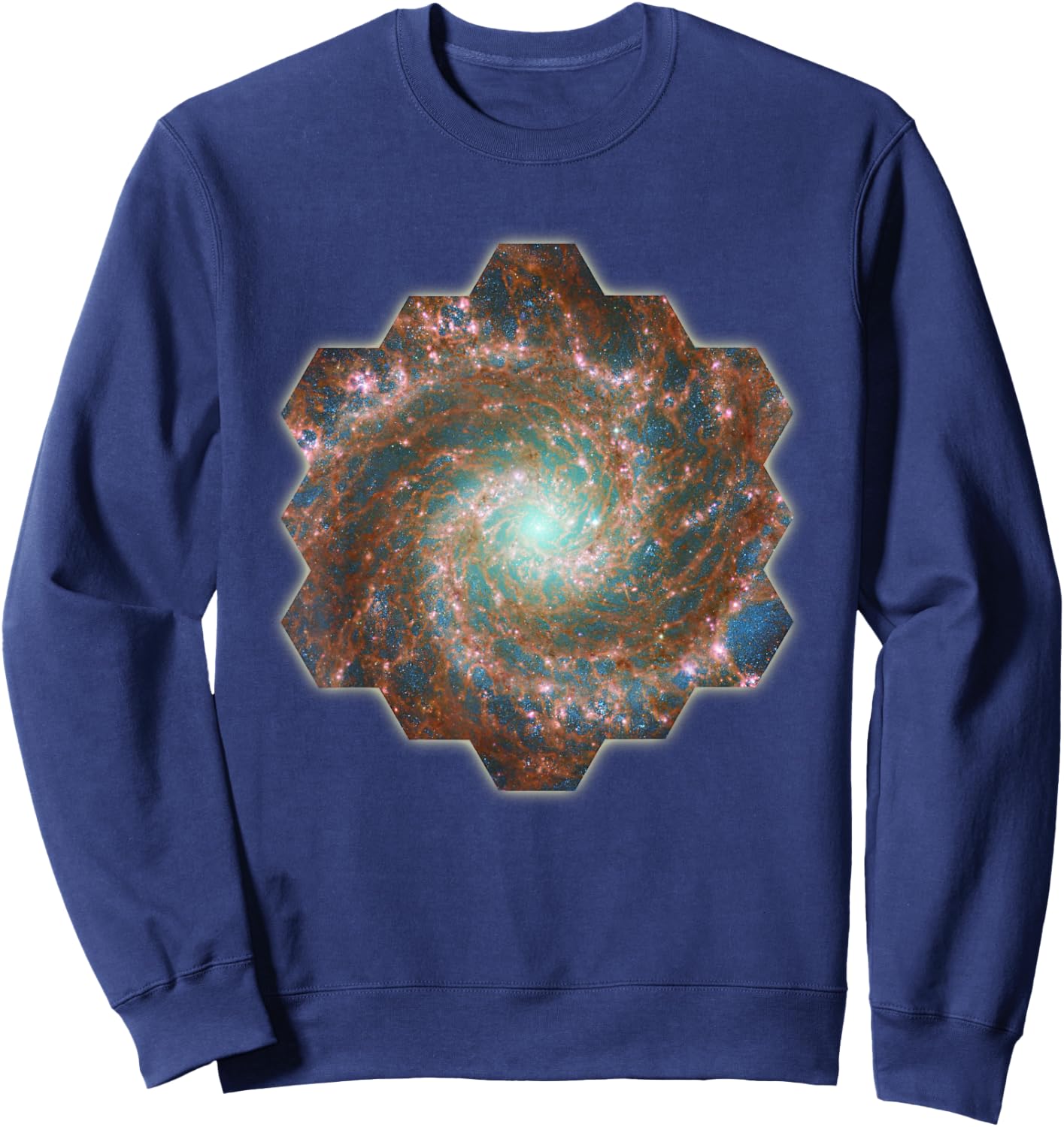 Webb Space Telescope New Images Phantom Galaxy M74 JWST Sweatshirt - Sweatshirt | Navy