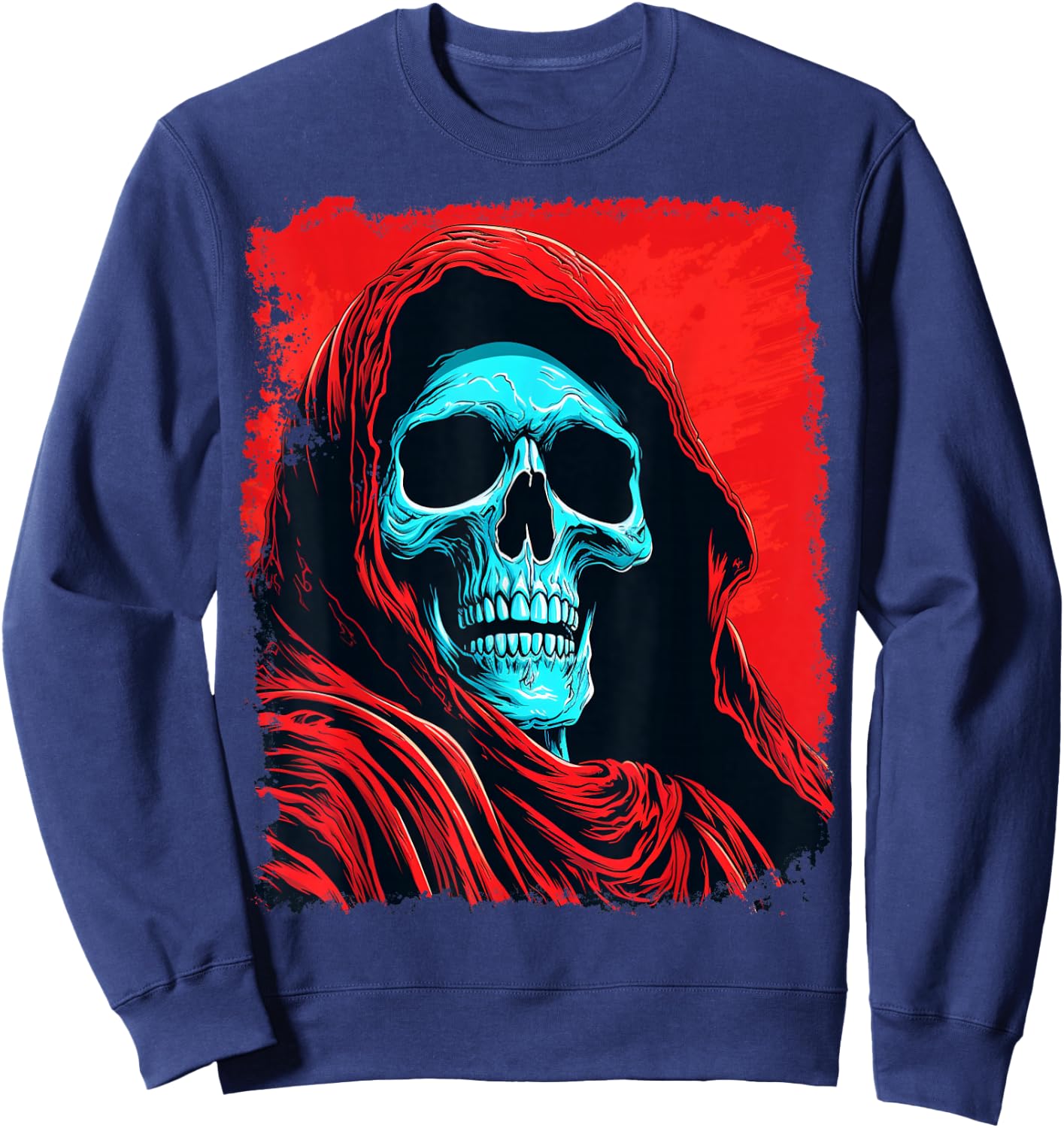 Death Grim Reaper Red Sweatshirt - Sweatshirt | Navy