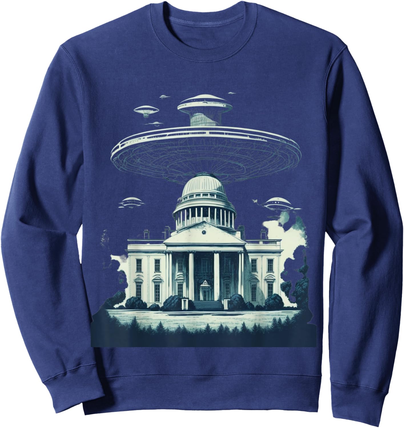 UFO at the White House Sweatshirt - Sweatshirt | Navy