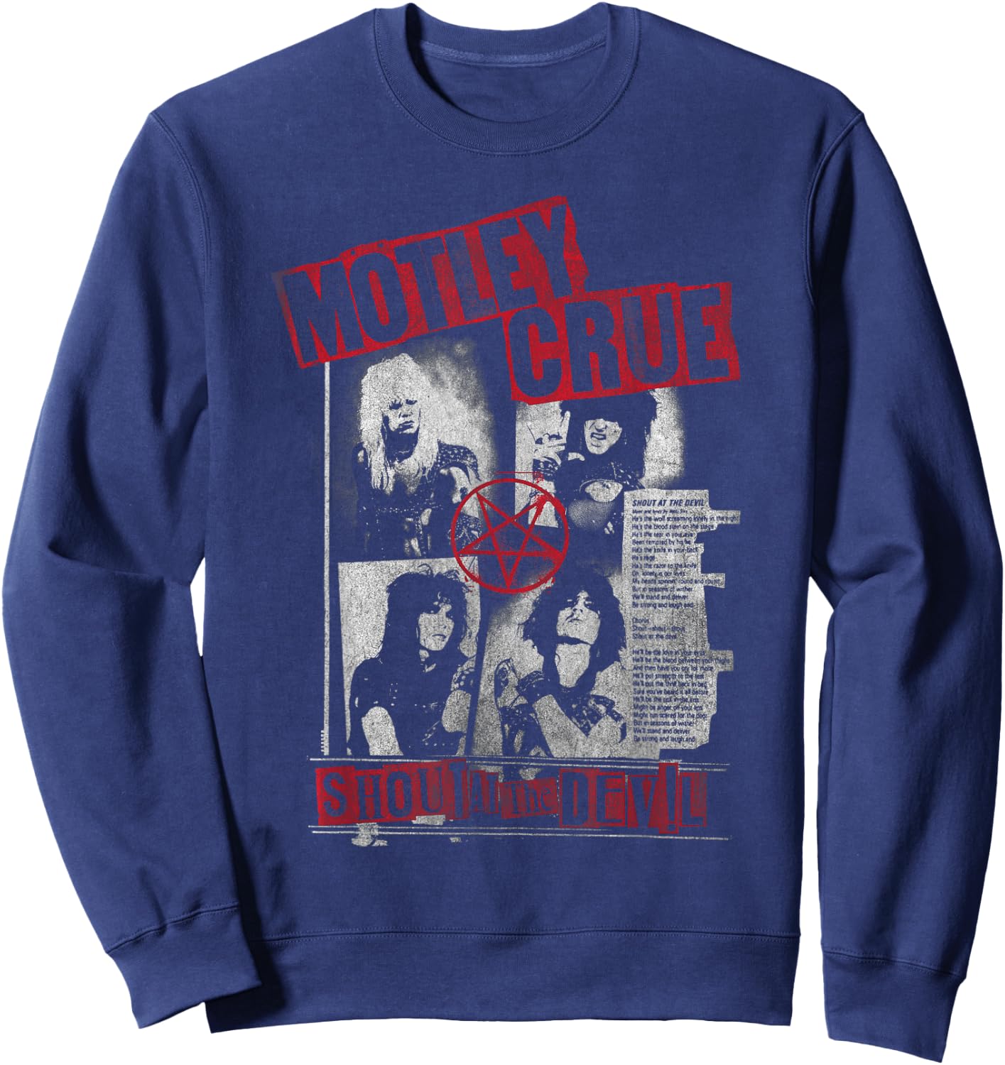 Mötley Crüe – Punk Flyer Sweatshirt - Sweatshirt | Navy
