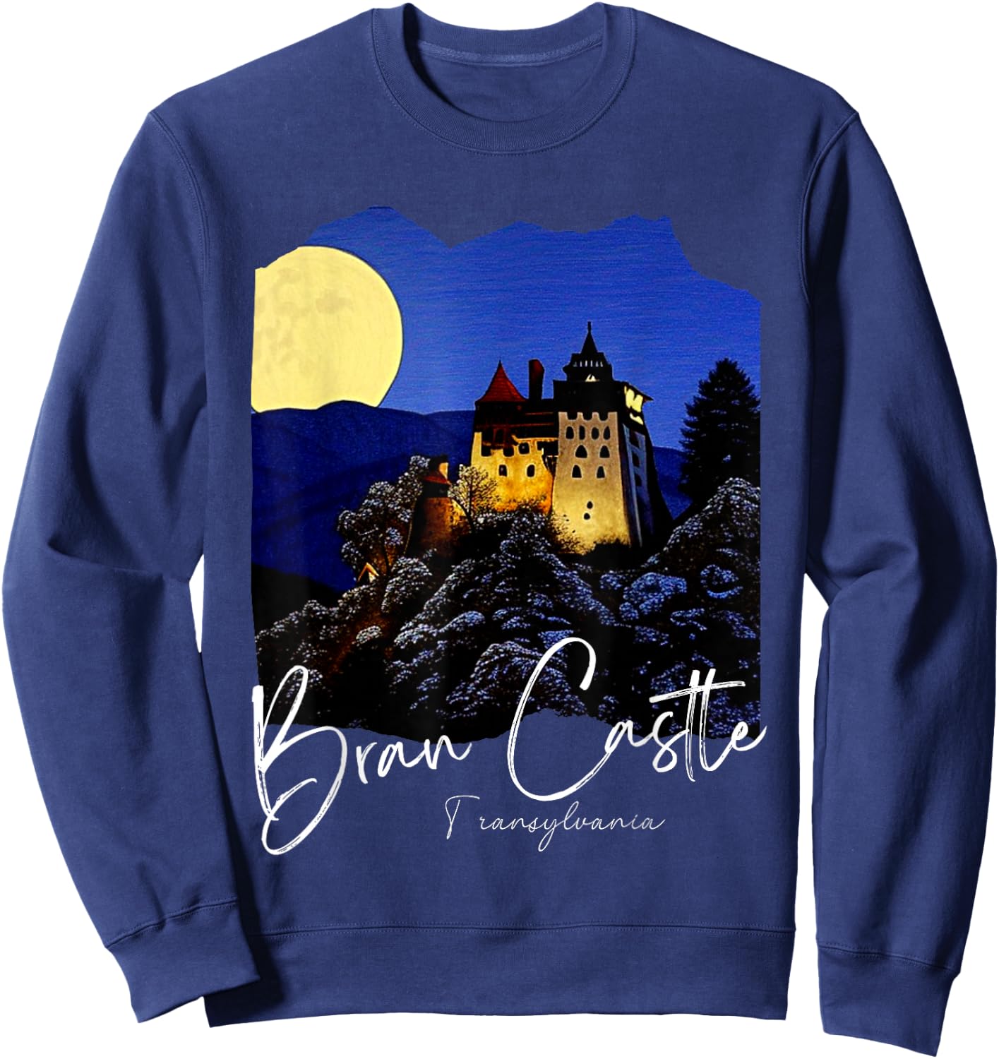Bran Castle Romania Bran Castle Sweatshirt - Sweatshirt | Navy