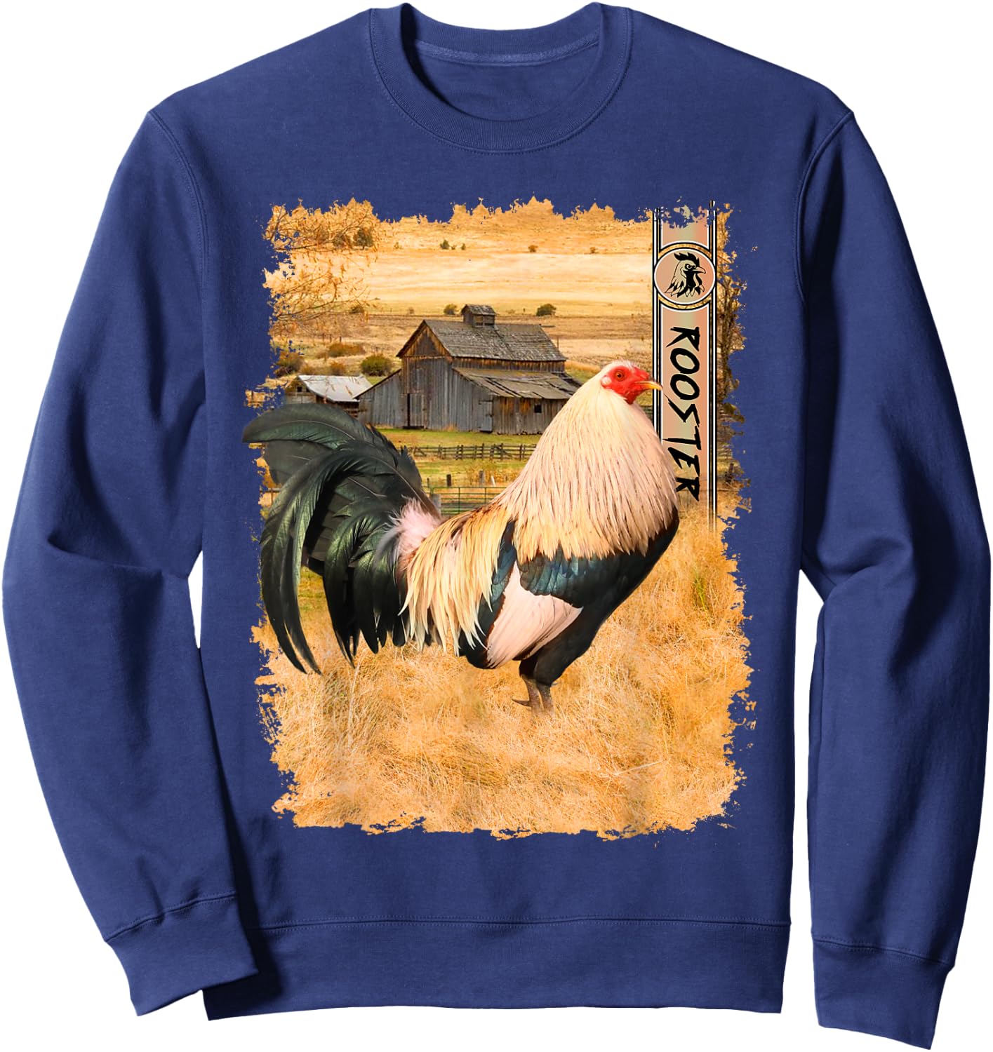 Rooster Enthusiast Cockfighter Game Fowl Cockfighting -Adults Black Sweatshirt - Sweatshirt | Navy