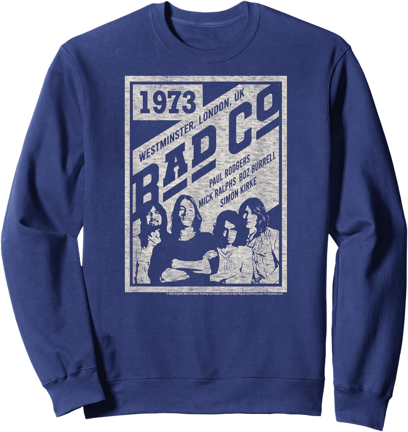 Bad Company - Bad Co Poster Sweatshirt - Sweatshirt | Navy