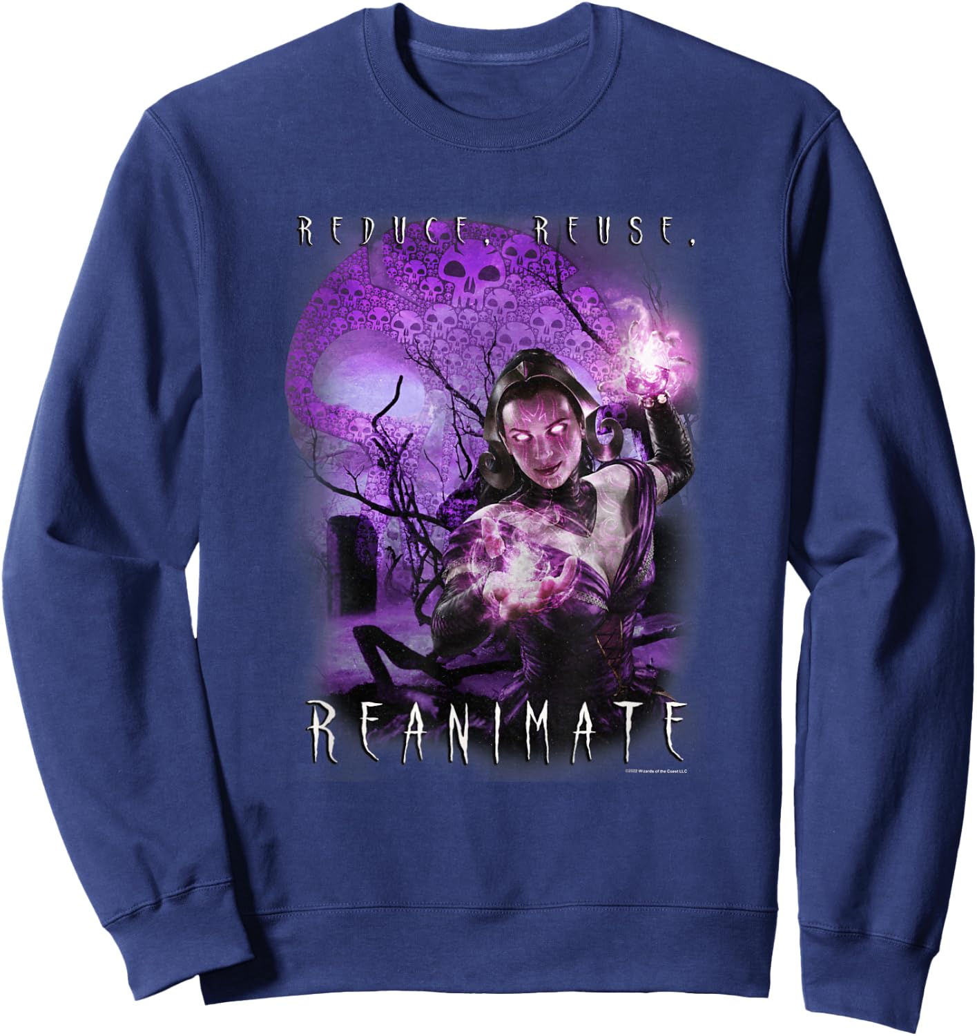 Magic: The Gathering Reduce Reuse Reanimate Liliana Vess Sweatshirt - Sweatshirt | Navy