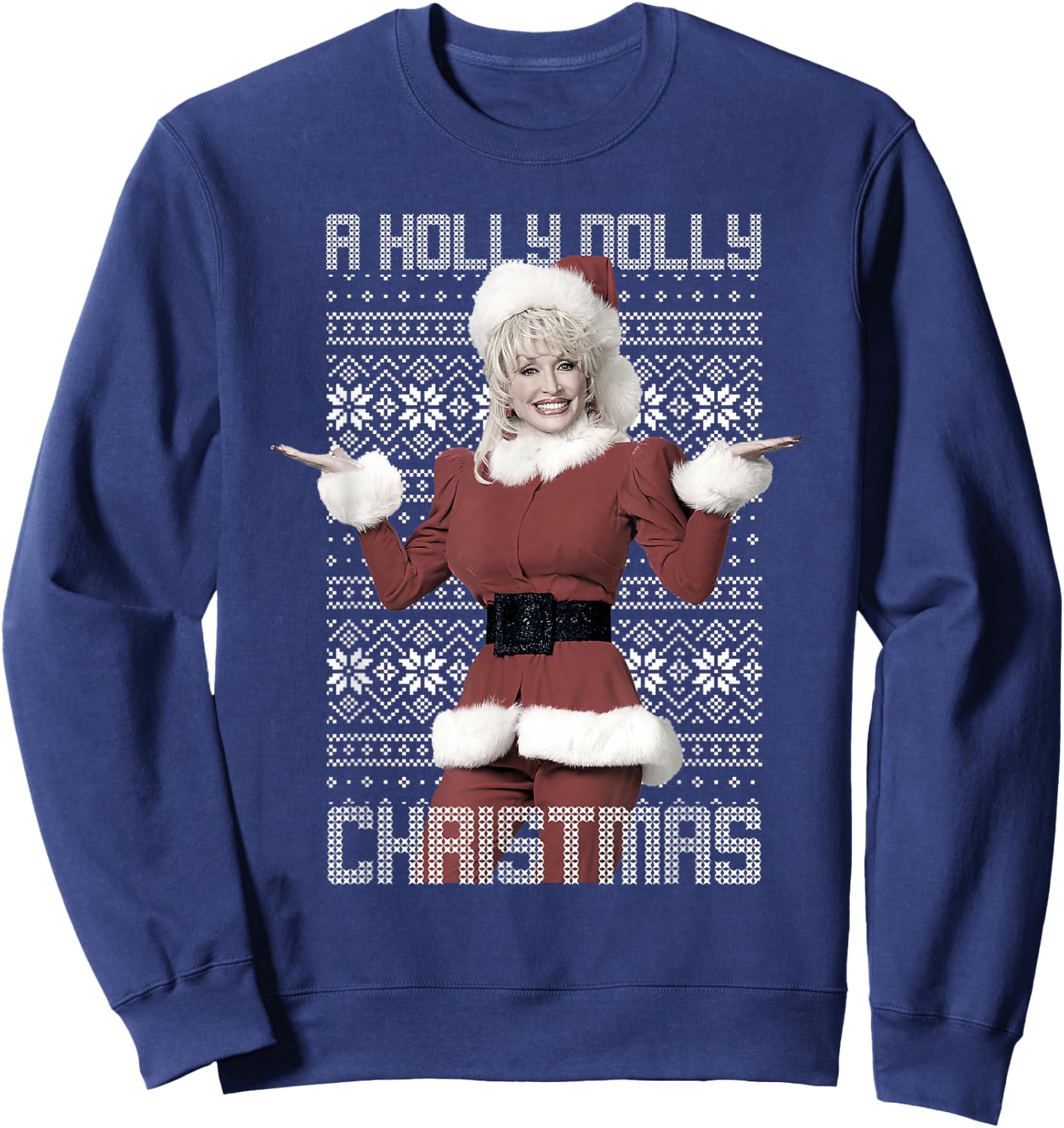 Dolly Parton Christmas Sweater Sweatshirt - Sweatshirt | Navy