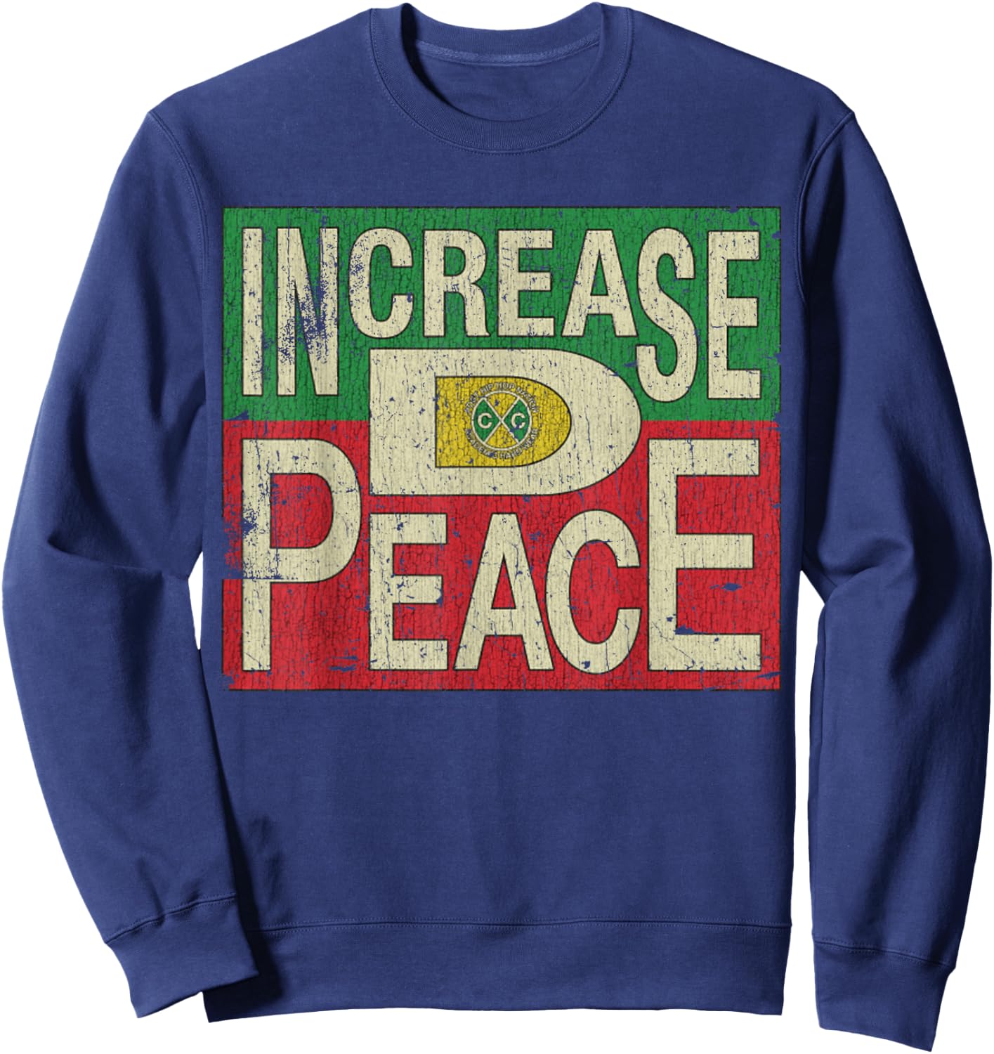 Vintage Increase D Peace 1992 Sweatshirt - Sweatshirt | Navy