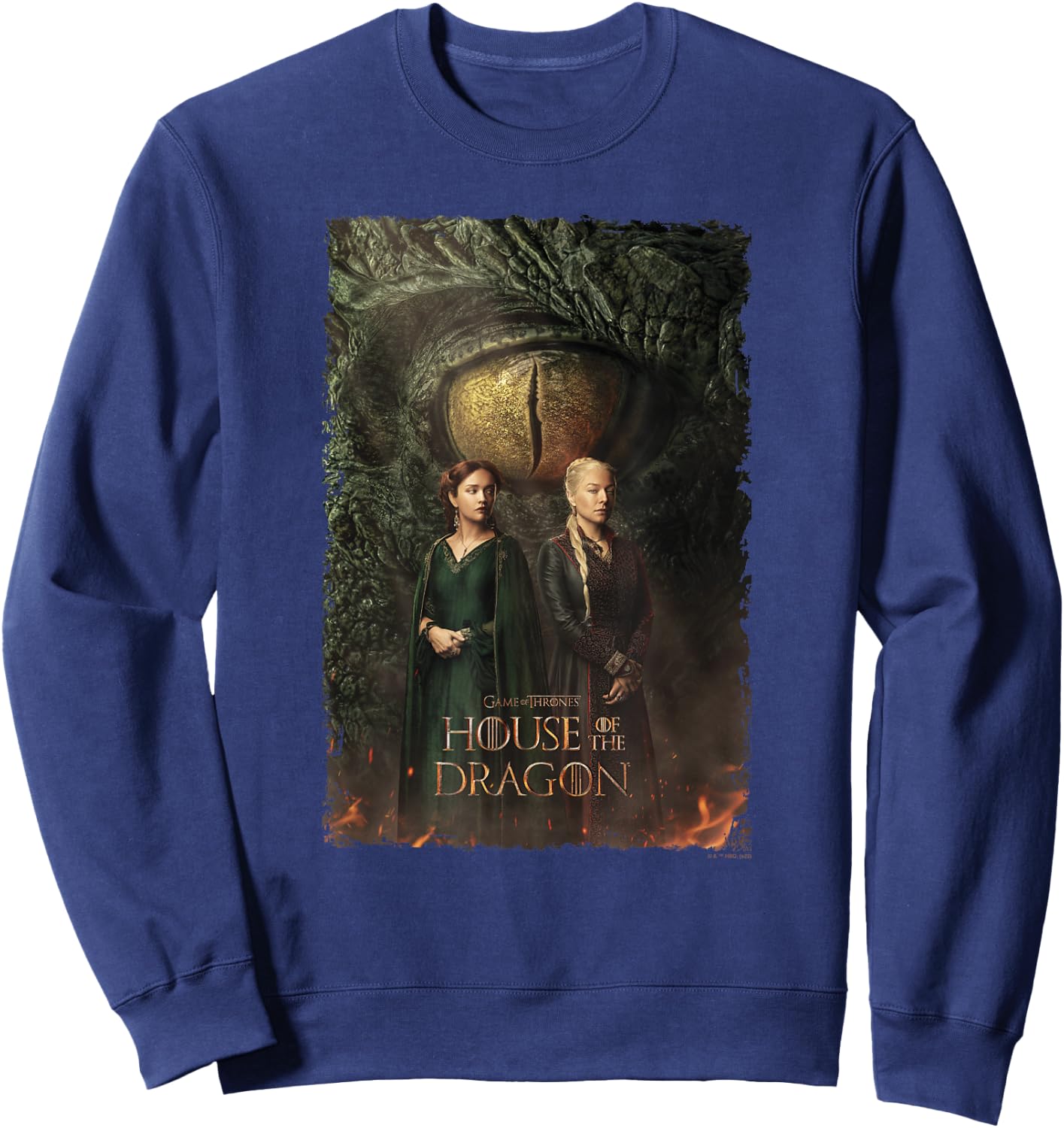 House of the Dragon Rhaenyra and Alicent Sweatshirt - Sweatshirt | Navy