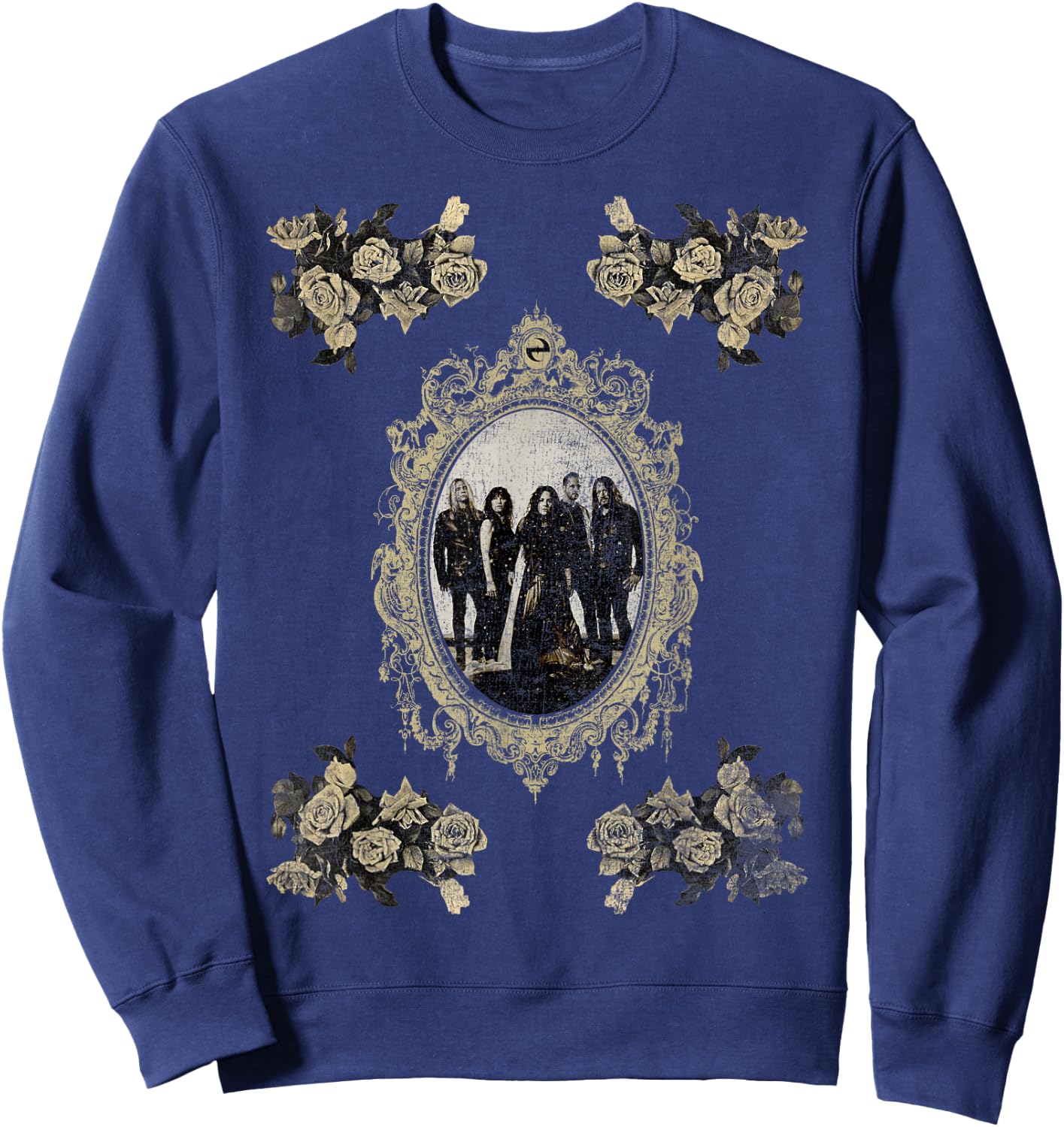 Evanescence – Vintage Roses On Asphalt Sweatshirt - Sweatshirt | Navy