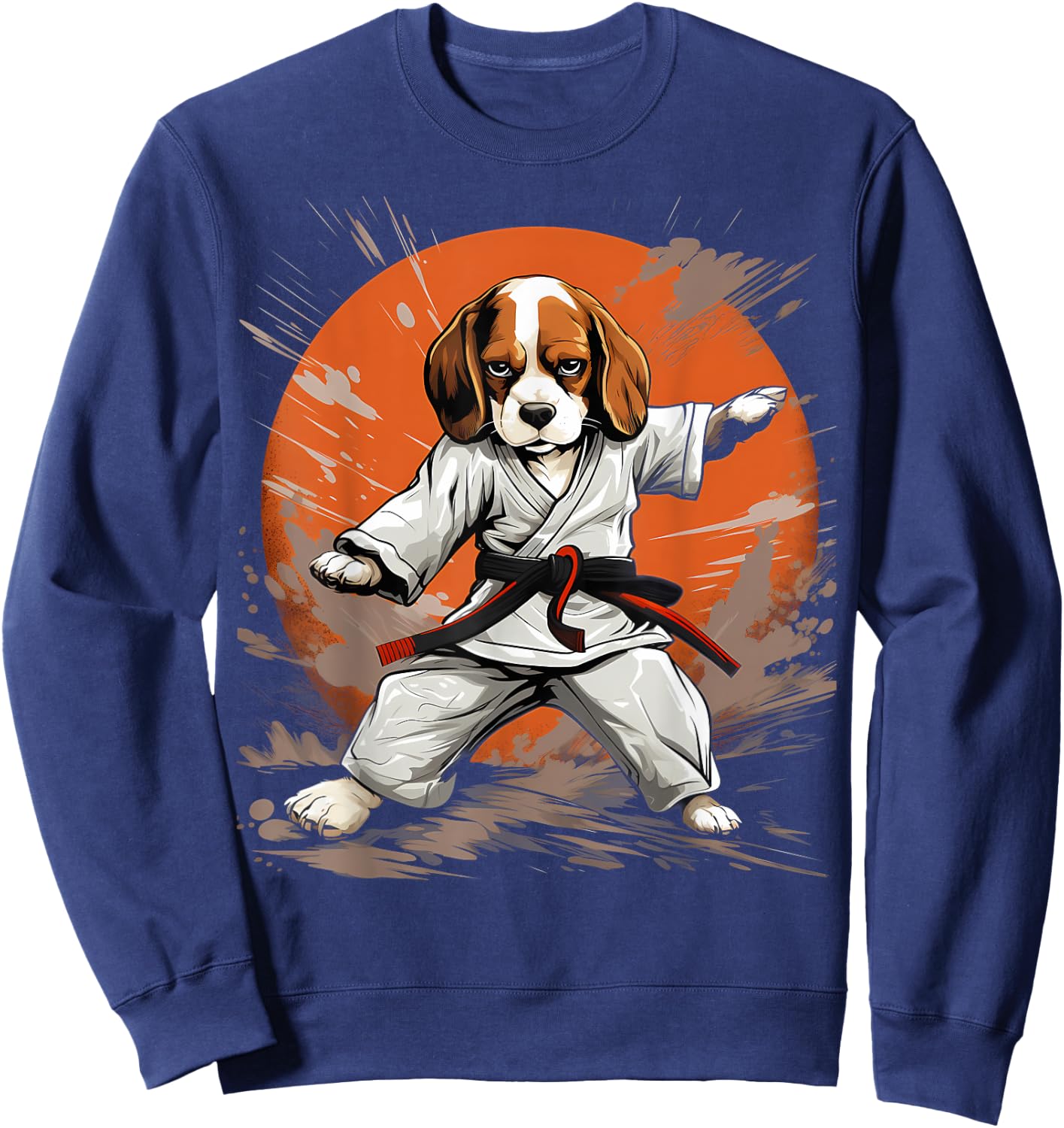 MMA Beagle Dog Karate Sweatshirt - Sweatshirt | Navy
