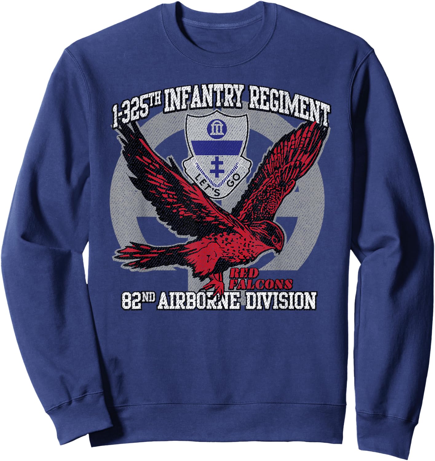 American Marauder: 1-325th Airborne Infantry Red Falcons Sweatshirt - Sweatshirt | Navy