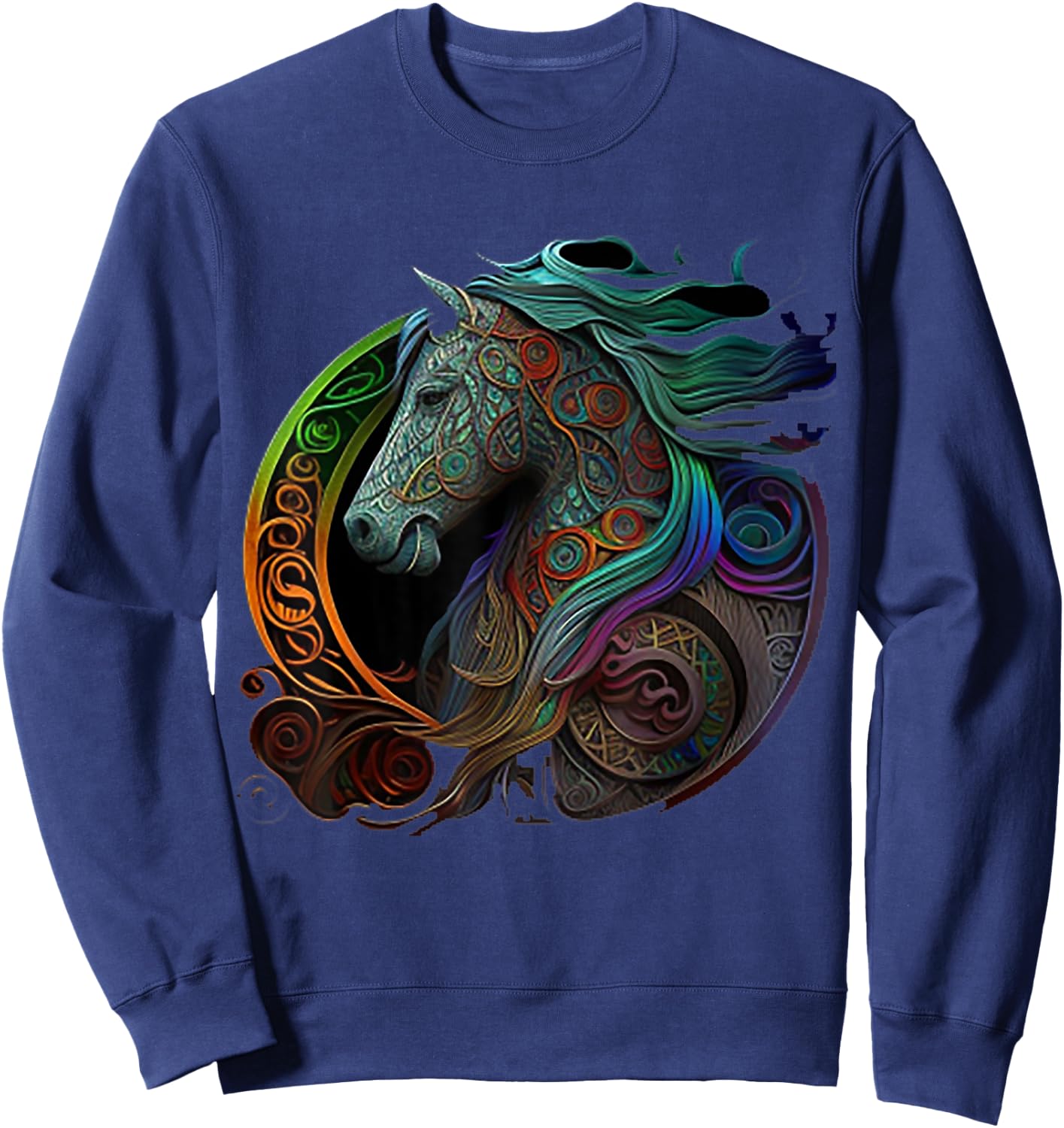 Celtic Knot Horse Sweatshirt - Sweatshirt | Navy