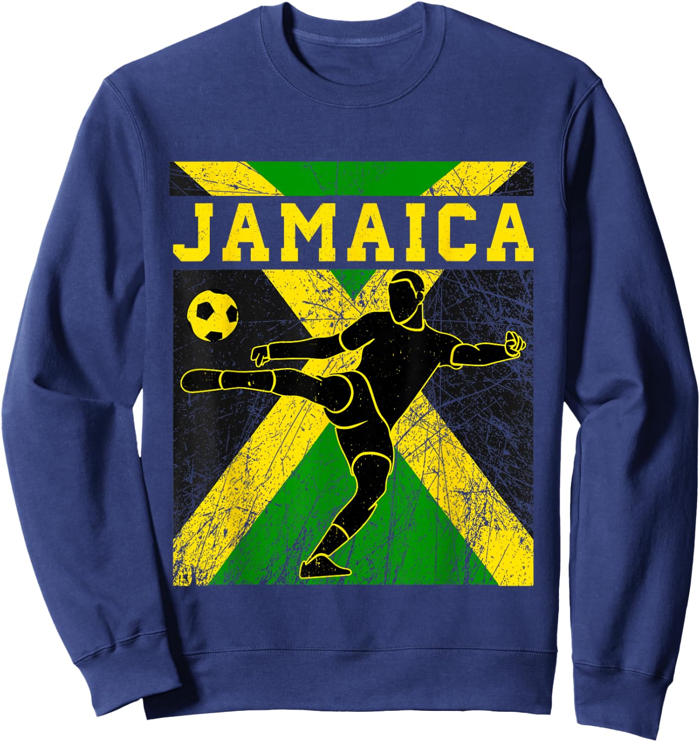 Jamaica Football Apparel Jamaican national Reggae Boys Sweatshirt - Sweatshirt | Navy