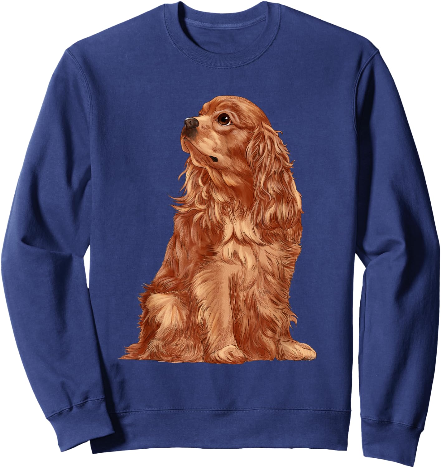 Cavalier King Charles Spaniel Dog Seat Sweatshirt - Sweatshirt | Navy