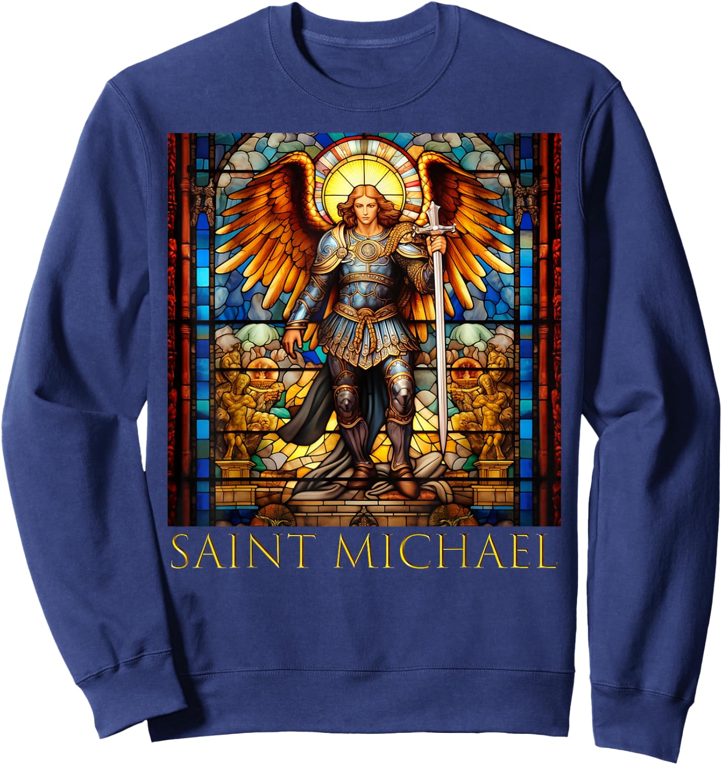 Saint Michael the Archangel Sweatshirt - Sweatshirt | Navy