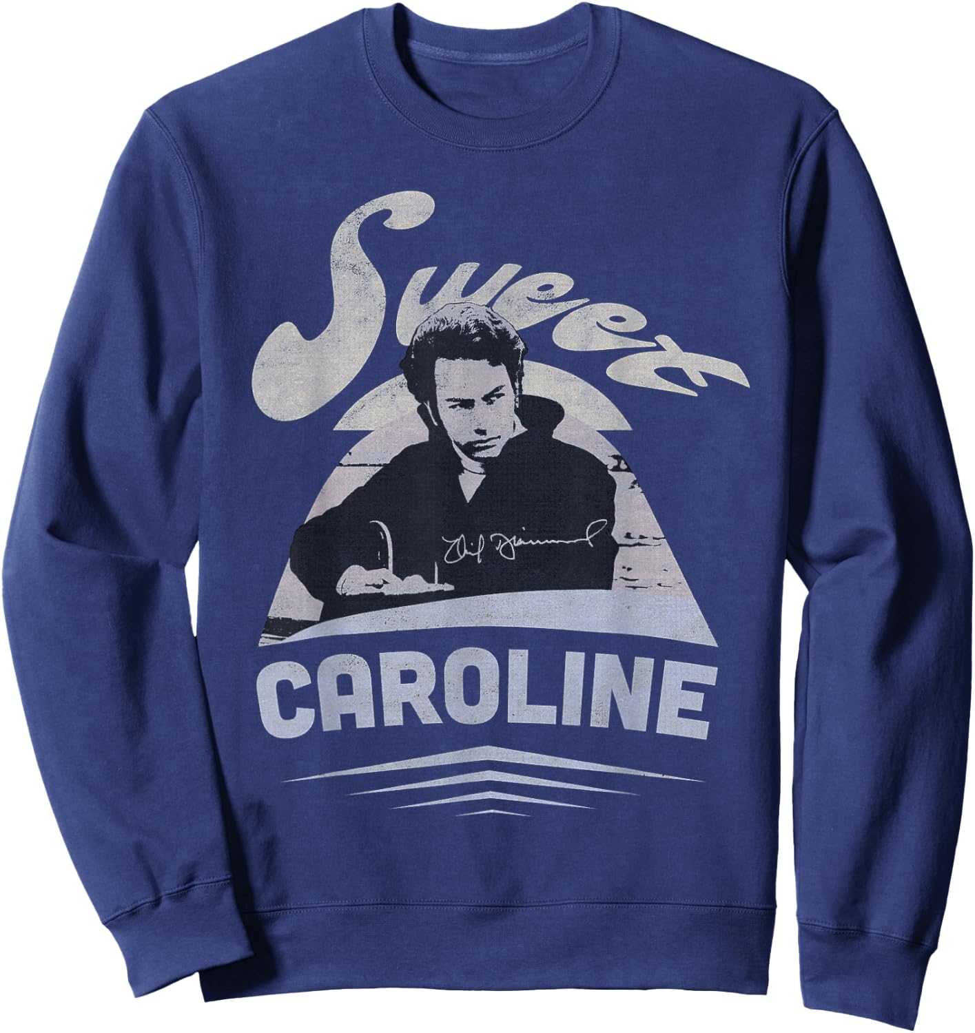 Official Neil Diamond Signature Photo Sweatshirt - Sweatshirt | Navy