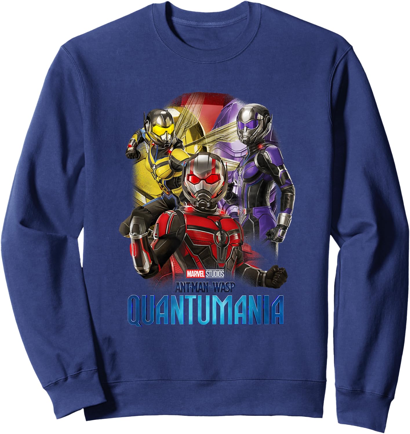 Marvel Ant-Man and the Wasp: Quantumania Shrinking Heroes Sweatshirt - Sweatshirt | Navy