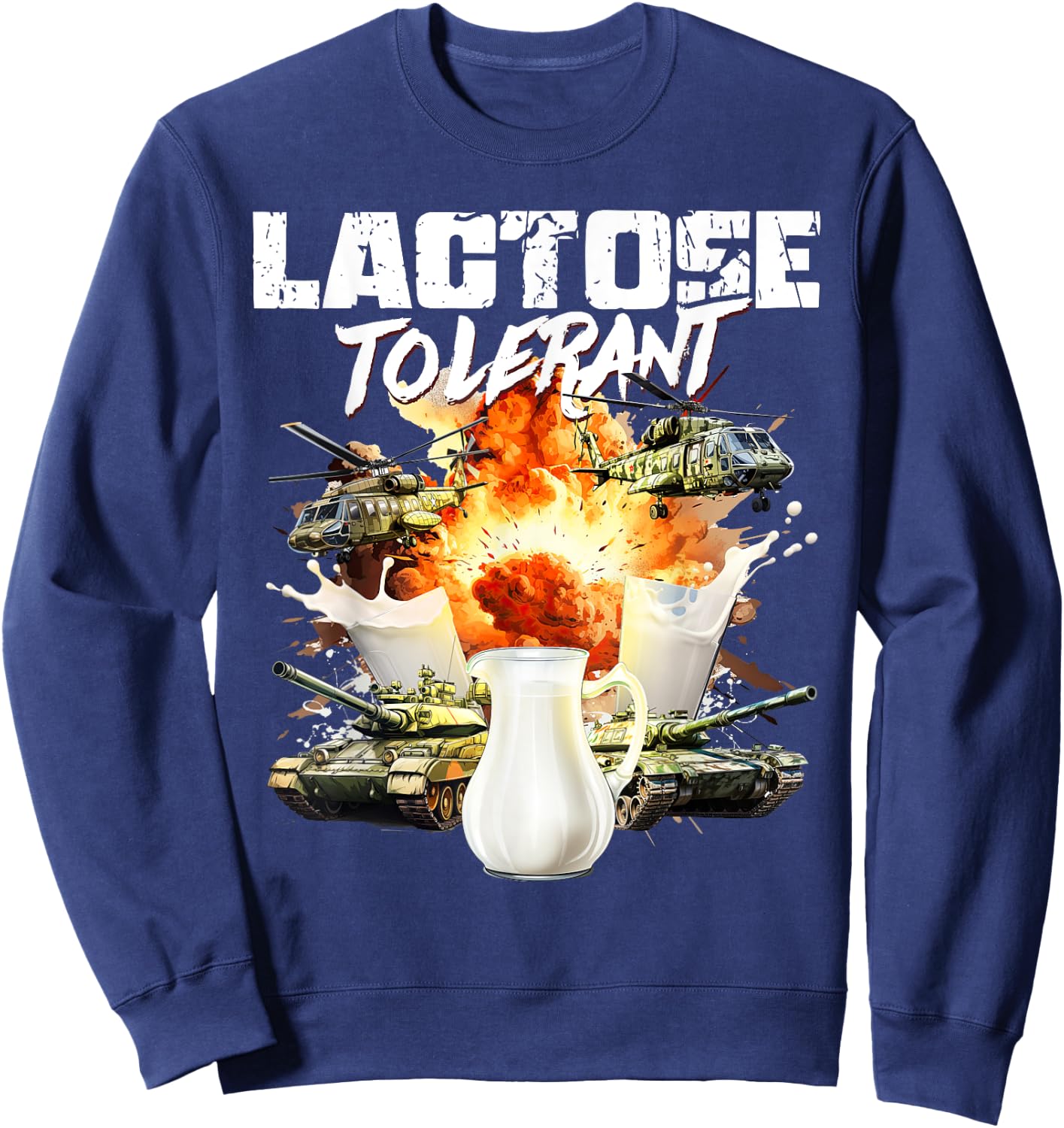 Lactose Tolerant Sweatshirt - Sweatshirt | Navy