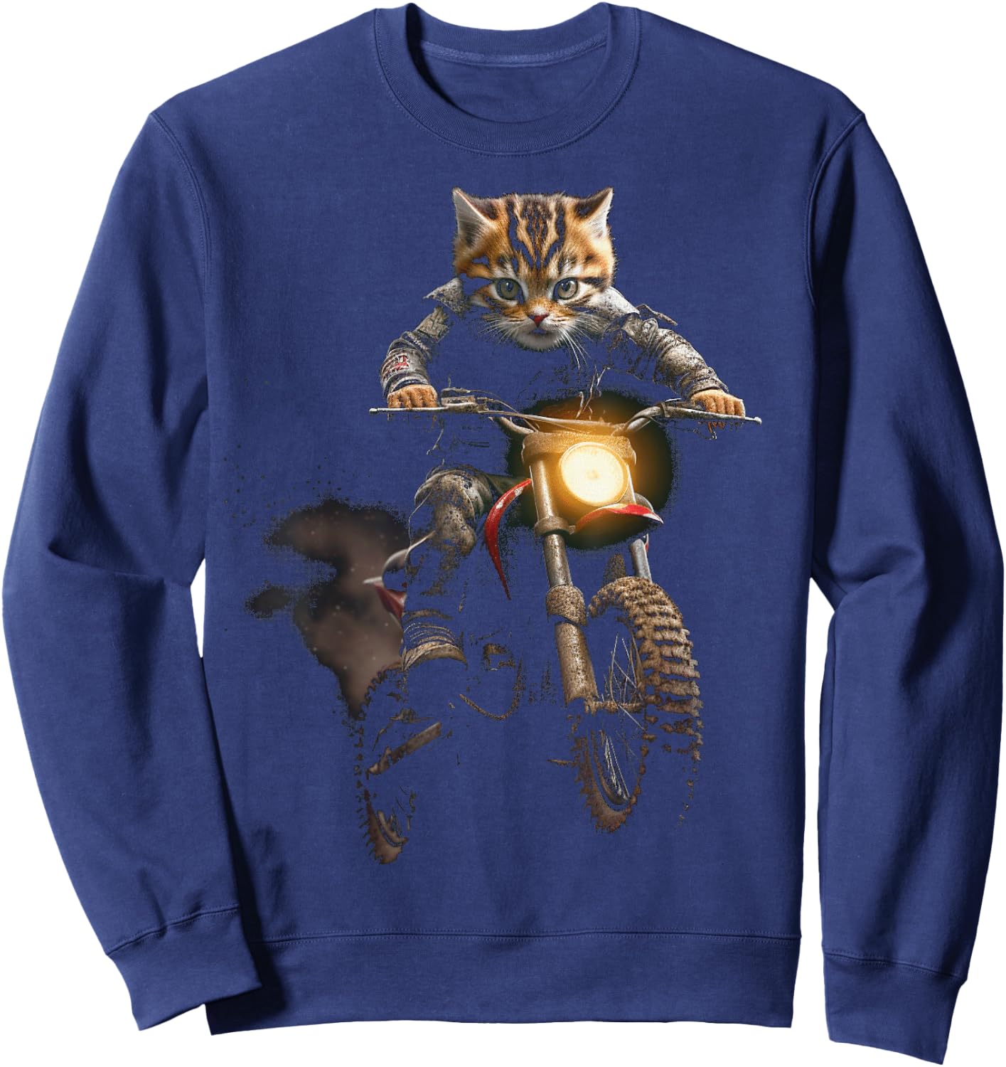 Brraaap Funny Dirt Bike Motocross For Riders Sweatshirt - Sweatshirt | Navy
