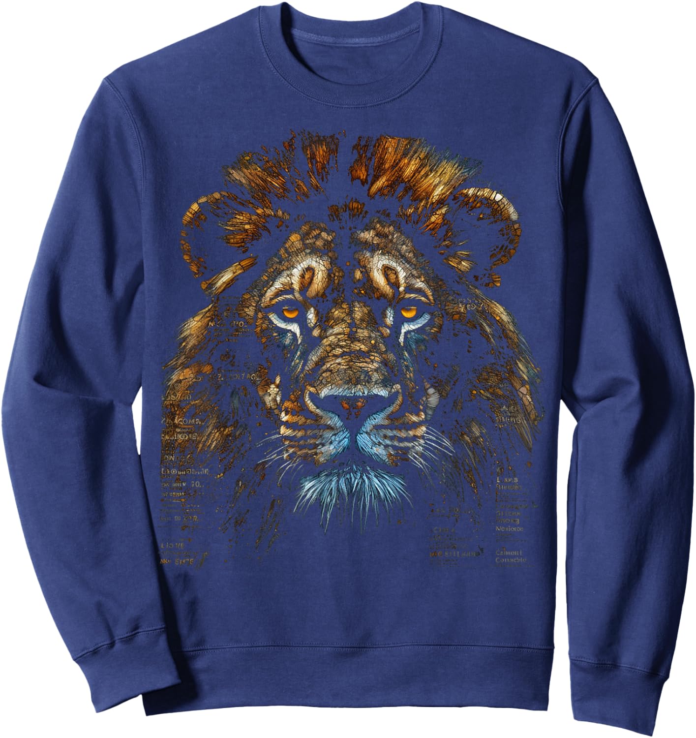 Lion Fantasy Art - Animal Lion Sweatshirt - Sweatshirt | Navy