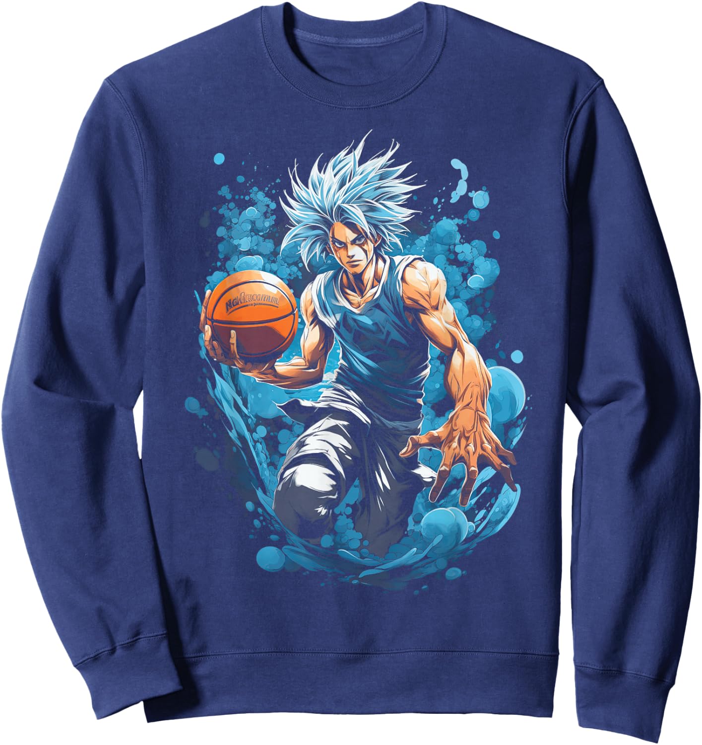 Anime Basketball player Sports Team Sweatshirt - Sweatshirt | Navy