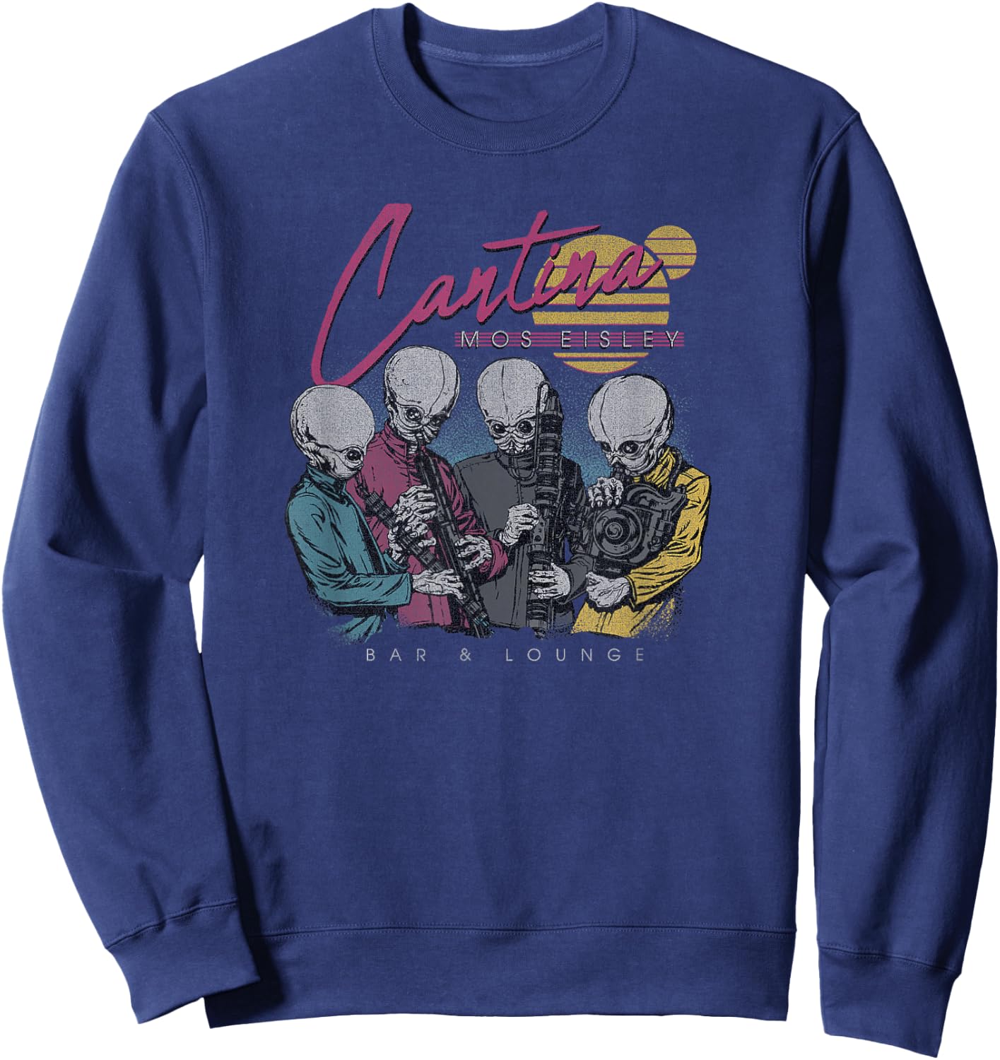 Star Wars Classic Cantina Mos Eisley Bar & Lounge Group Shot Sweatshirt - Sweatshirt | Navy