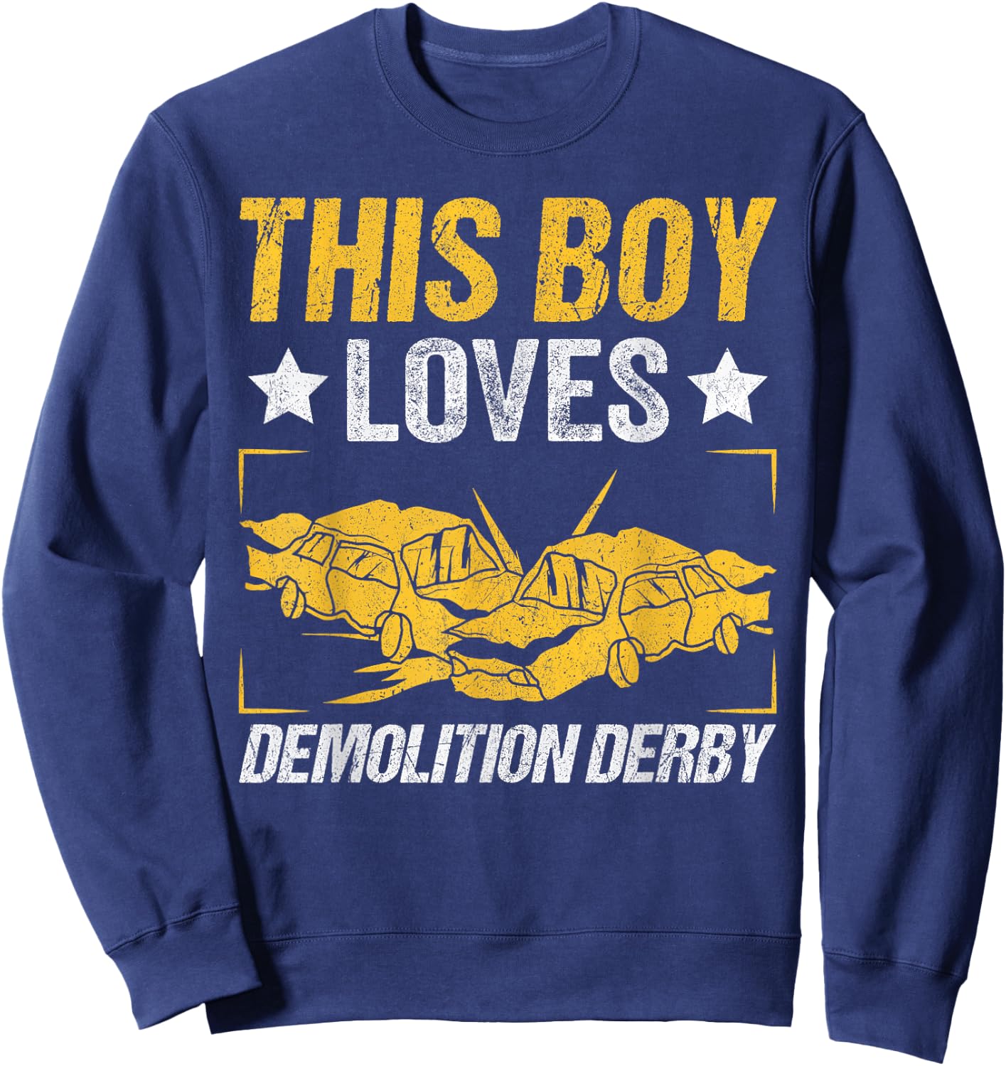 This Boy Loves Demolition Derby Sweatshirt - Sweatshirt | Navy