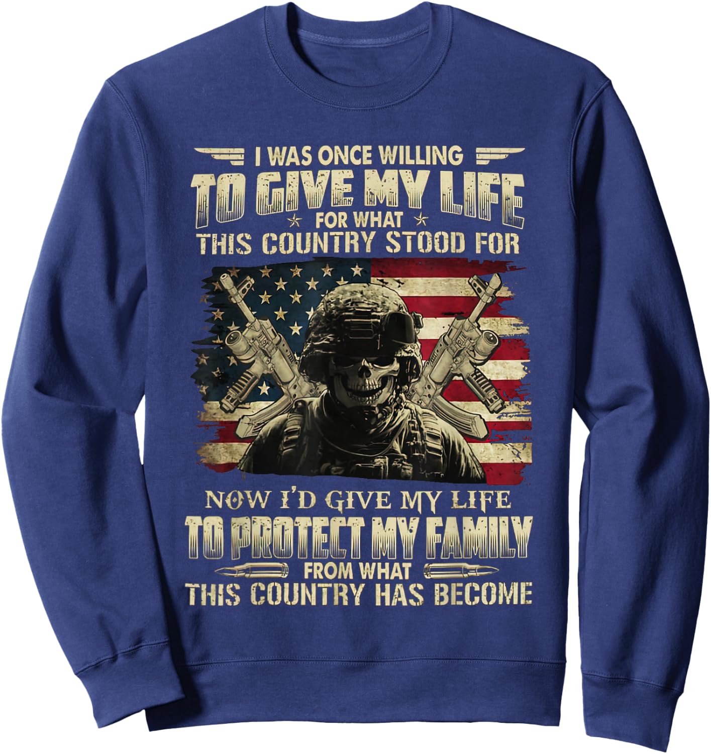 I Was Once Willing To Give My Life For What I Believed Sweatshirt - Sweatshirt | Navy