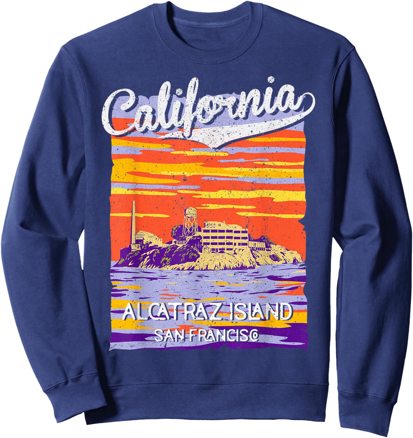 Alcatraz Island San Francisco CA Cali California Republic Sweatshirt - Sweatshirt | Navy