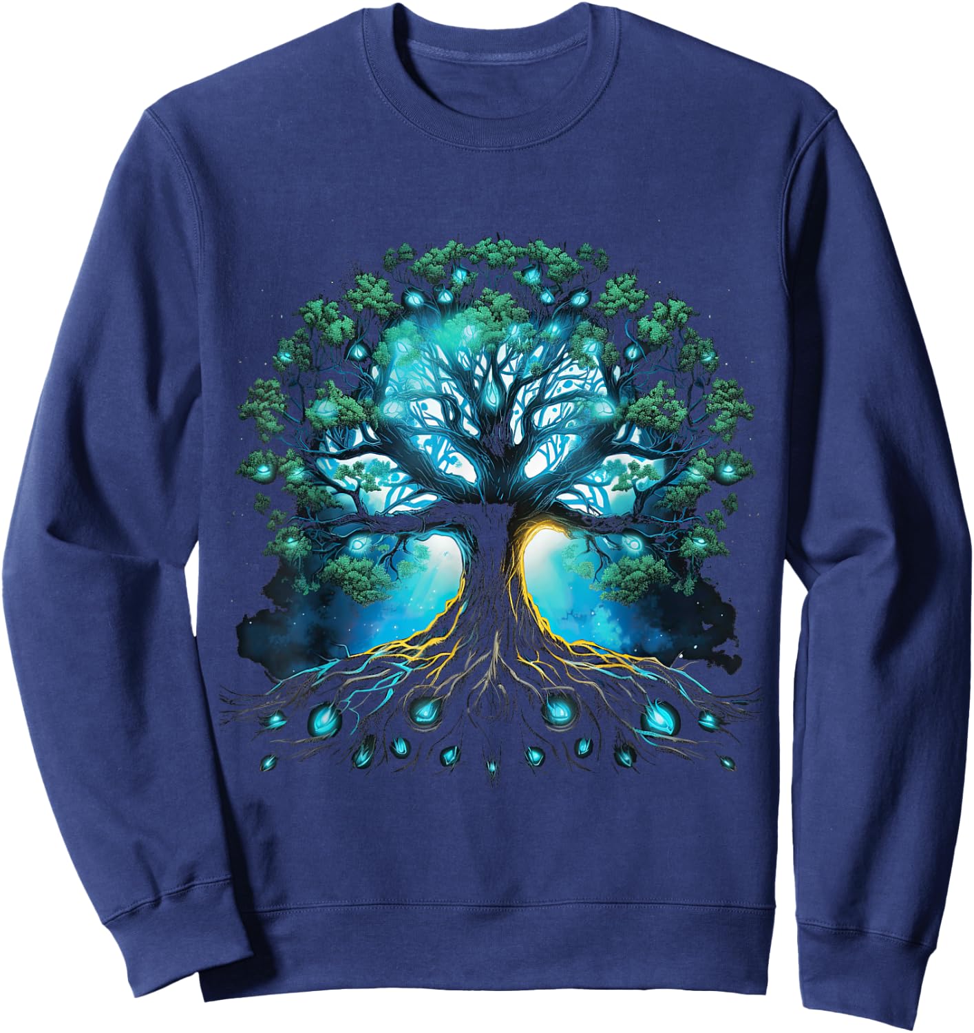 Tree of Life Viking Midgard Thor Walhalla Sweatshirt - Sweatshirt | Navy
