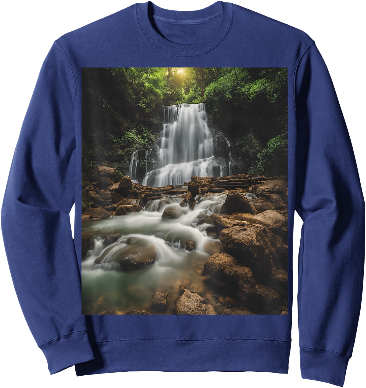 Waterfall Style Life: Pastel Falls And Nature Calls Sweatshirt - Sweatshirt | Navy