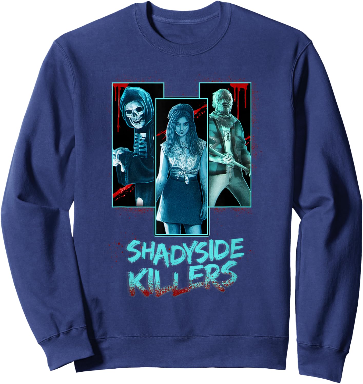 Fear Street Shadyside Killers Panels Sweatshirt - Sweatshirt | Navy