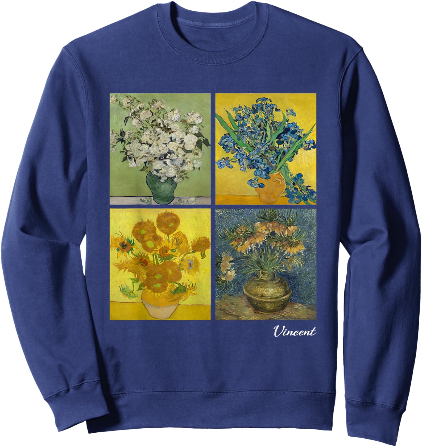 Modern Art Painting, Vincent van Gogh Sweatshirt - Sweatshirt | Navy