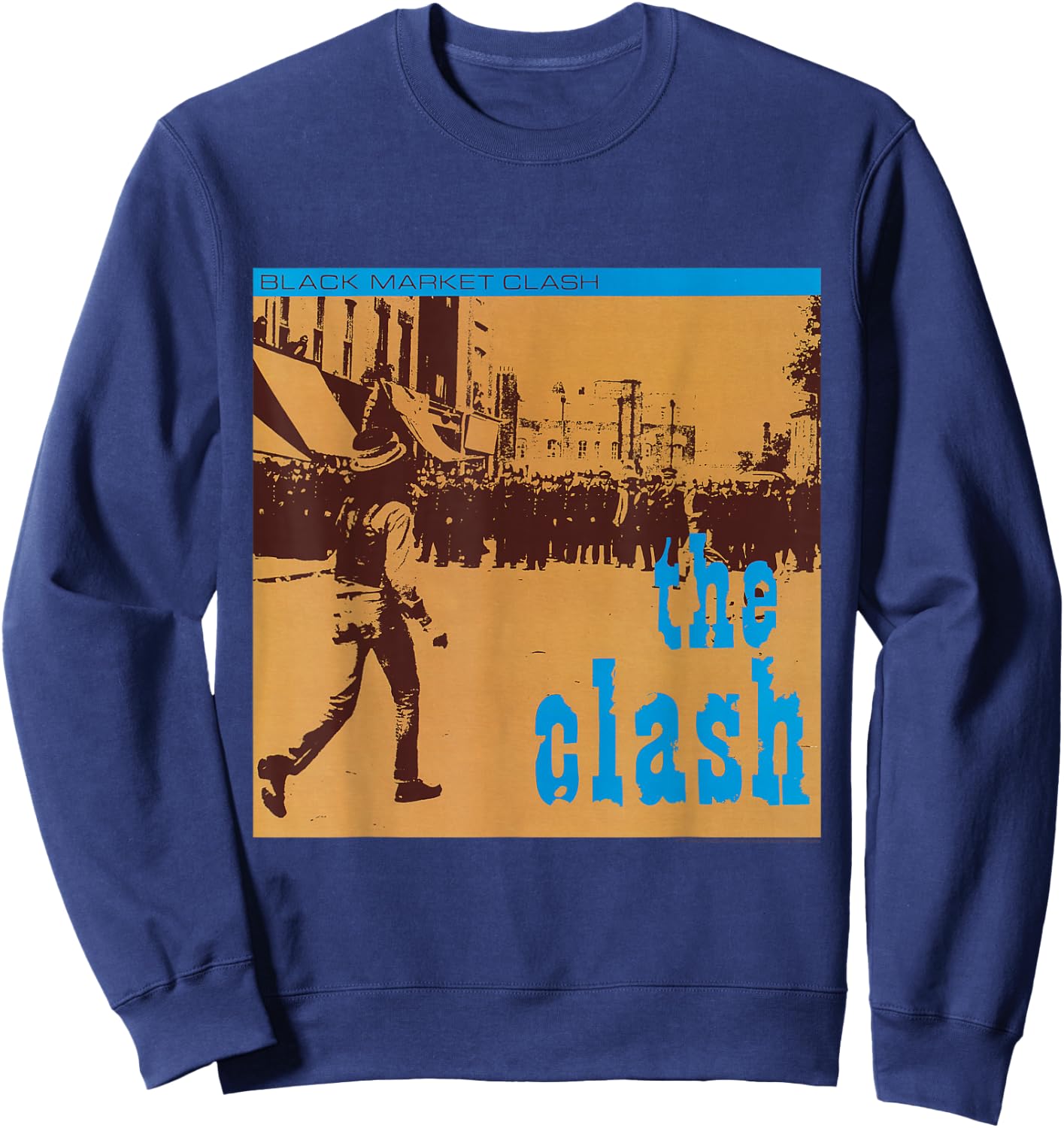 The Clash - Black Market Clash Sweatshirt - Sweatshirt | Navy