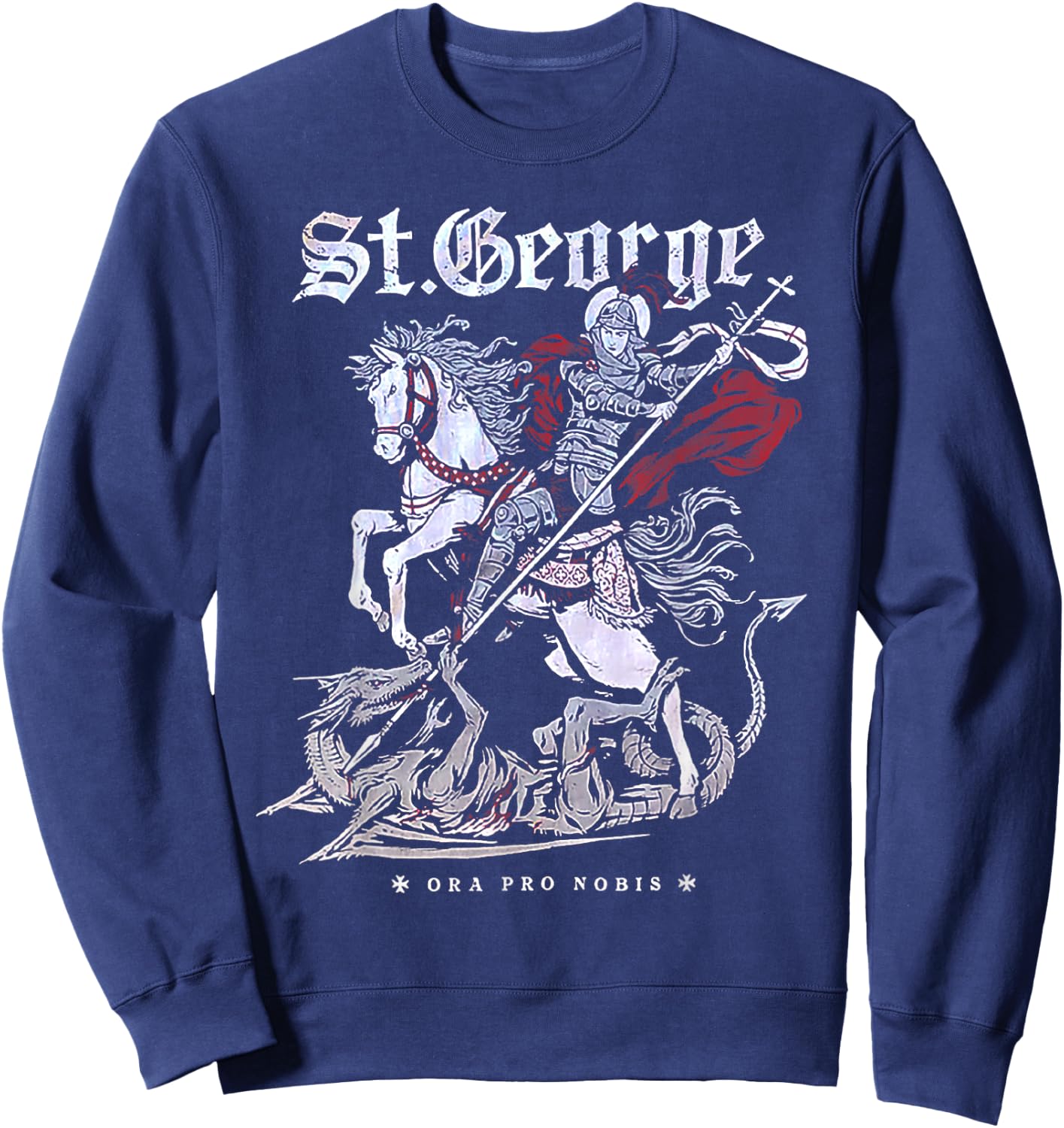 St. George and the Dragon Sweatshirt - Sweatshirt | Navy