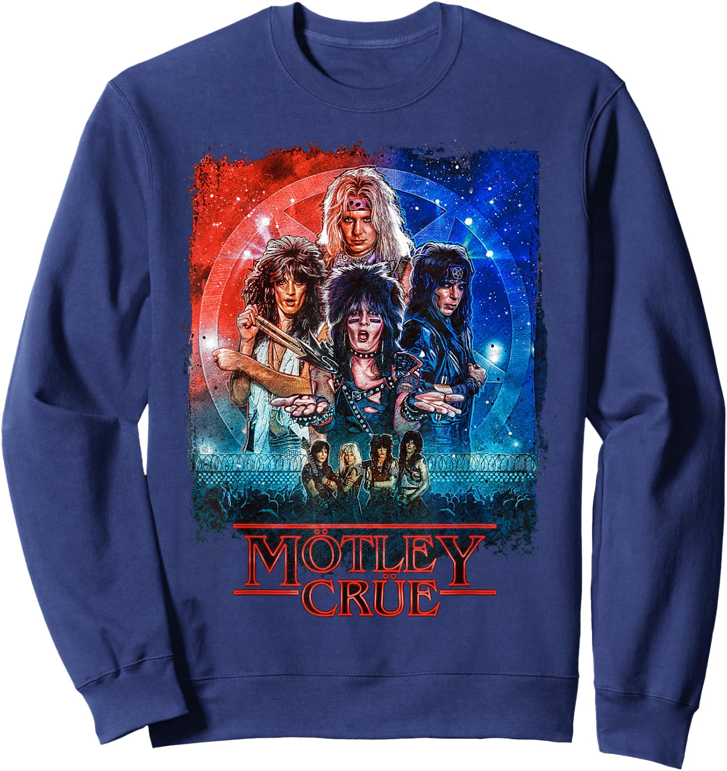 Mötley Crüe – Stanger Crüe Sweatshirt - Sweatshirt | Navy