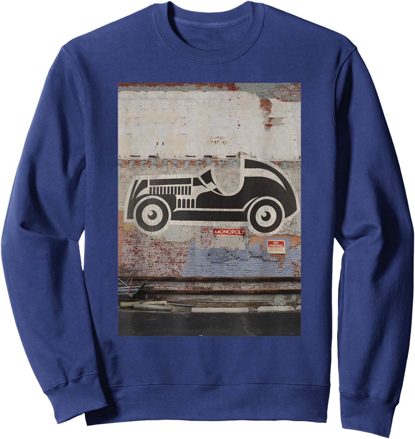Monopoly Car Street Art Game Piece Poster Sweatshirt - Sweatshirt | Navy