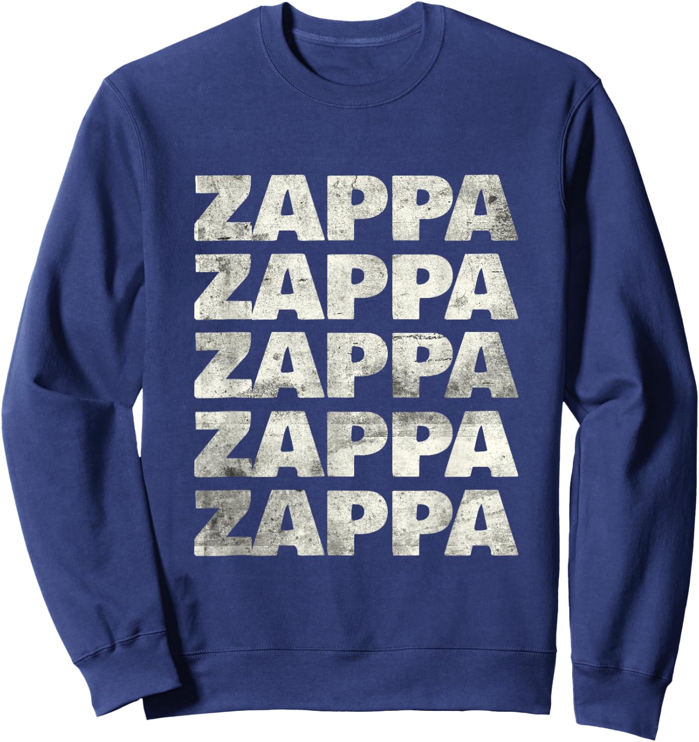 Love Heart Zappa Grunge Retro Vintage Style Black Zappa Sweatshirt - Sweatshirt | Navy