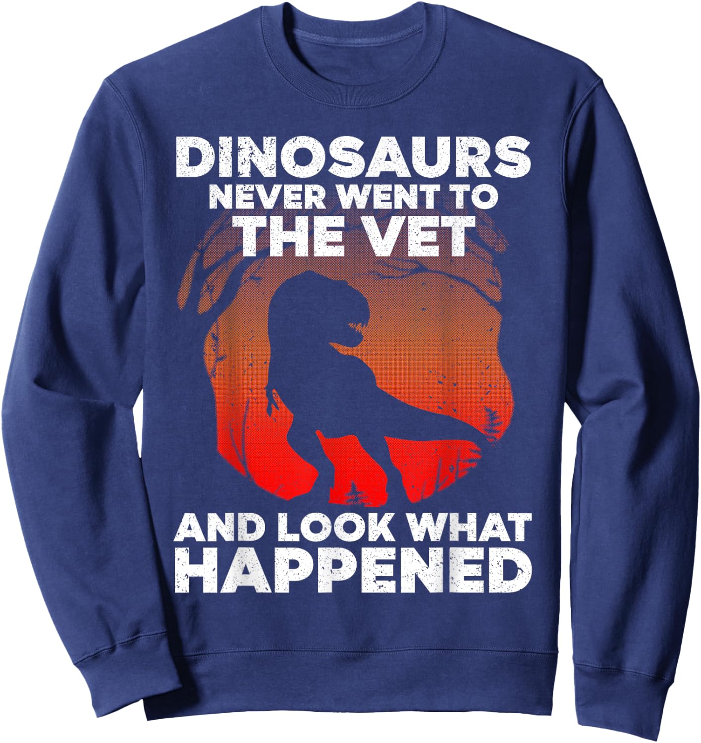 Funny Veterinary Art Women Kids Veterinarian Lovers Sweatshirt - Sweatshirt | Navy