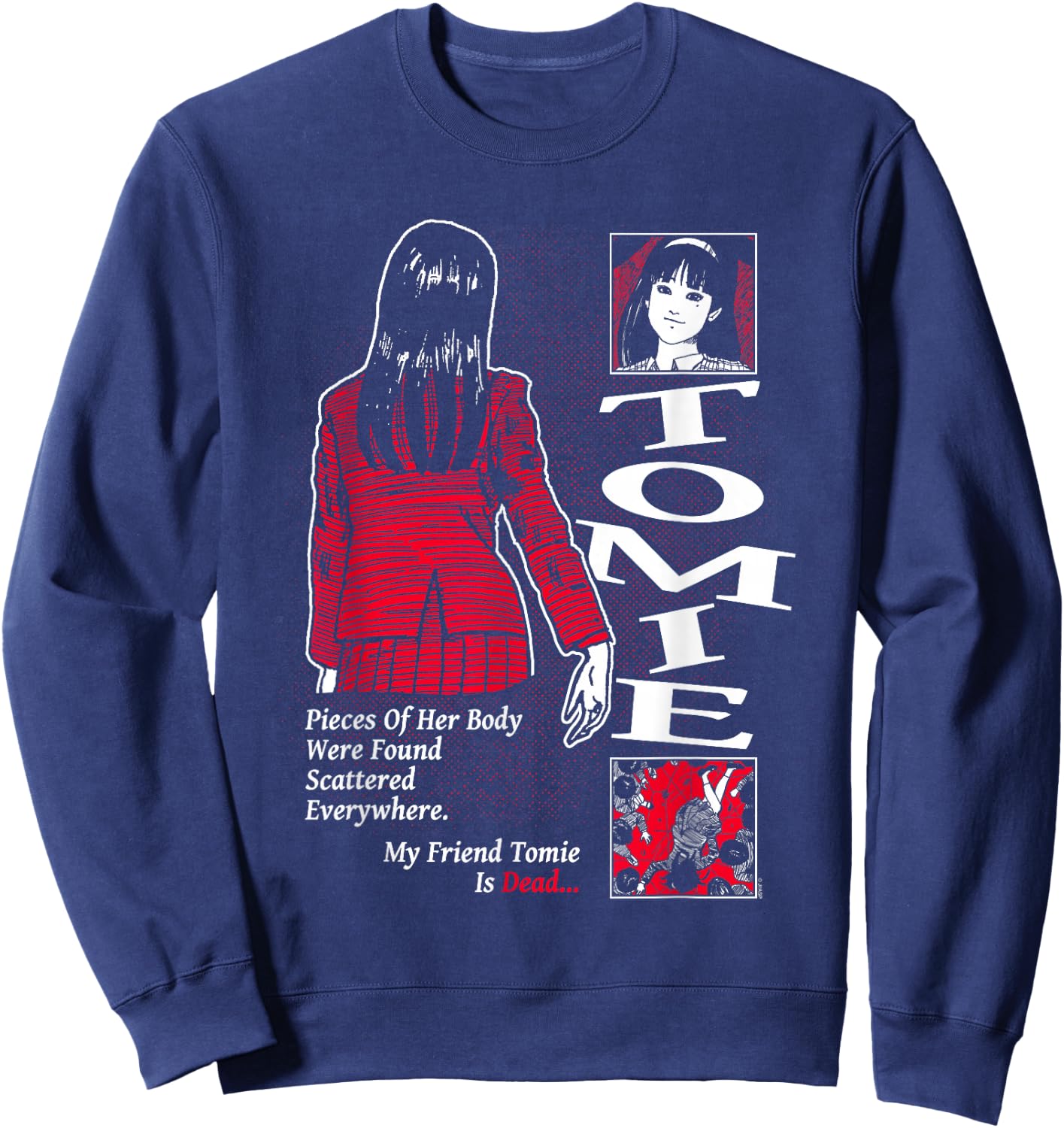 Junji Ito My Friend Tomie Sweatshirt - Sweatshirt | Navy