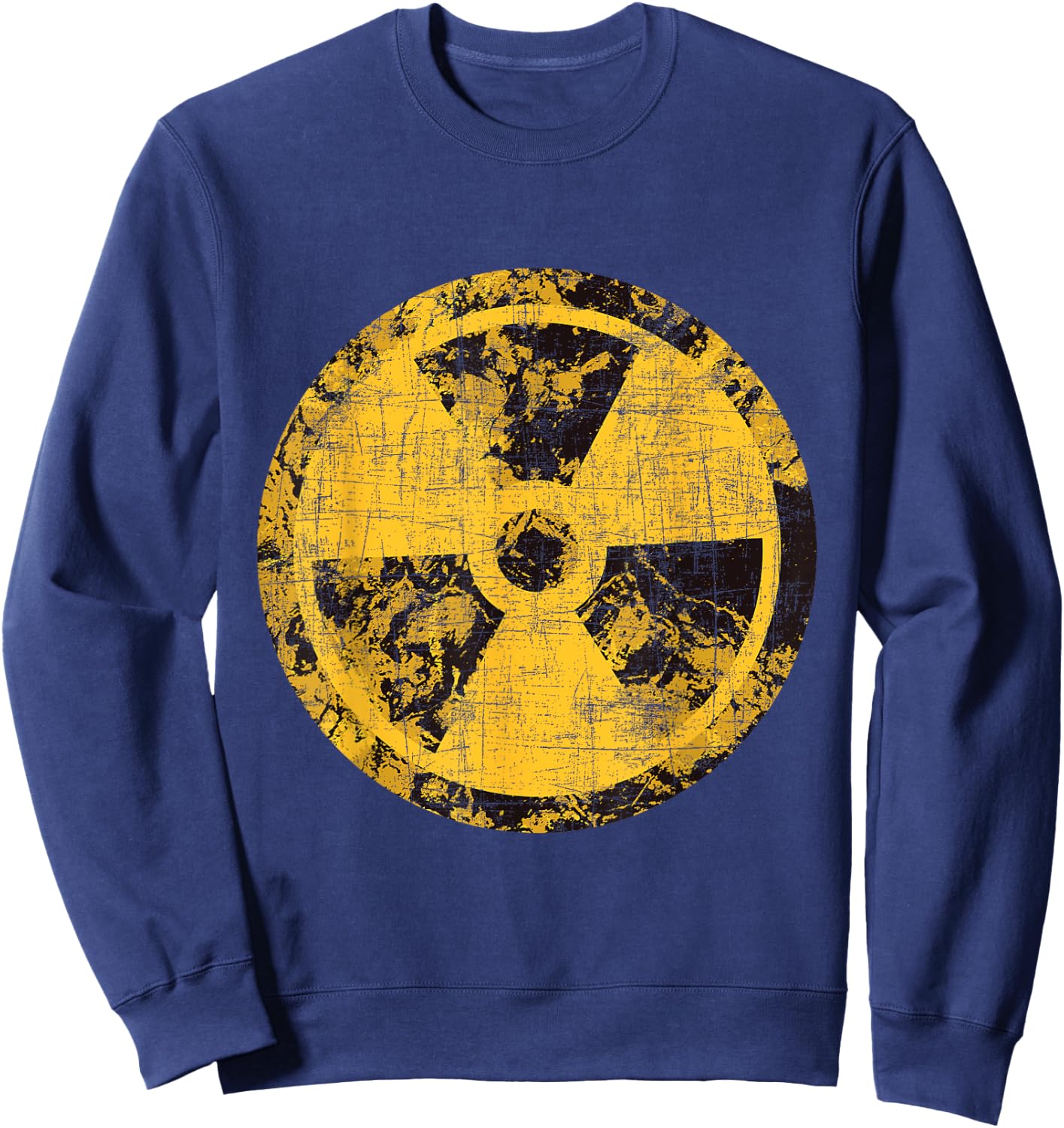 Biohazard Radioactive Sign - Science Lover Nuclear Engineer Sweatshirt - Sweatshirt | Navy