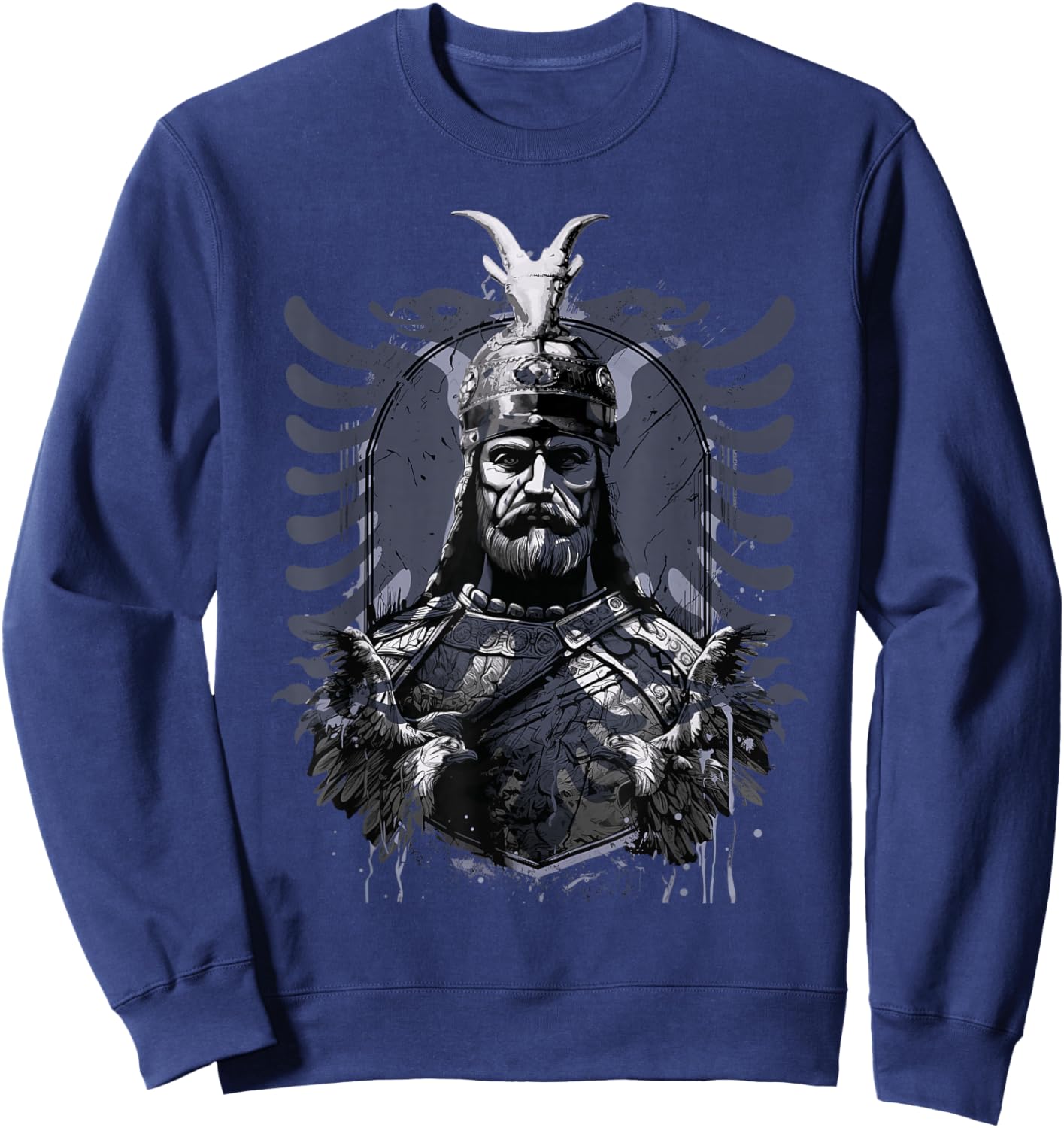 Skanderbeg Albanian National Hero Eagle Kosovo Albanian Sweatshirt - Sweatshirt | Navy