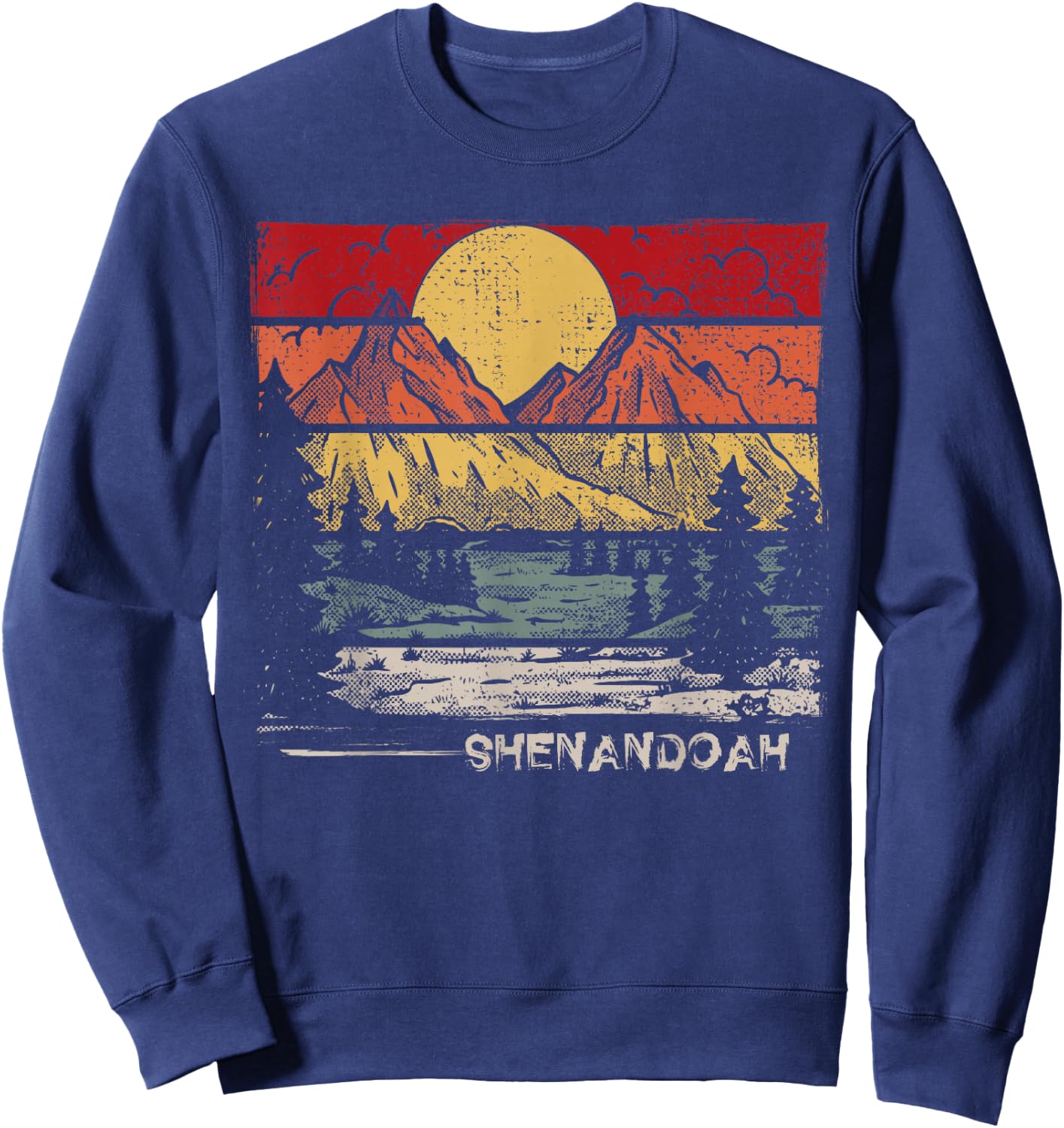 Retro Shenandoah National Park US Vintage Shenandoah Sweatshirt - Sweatshirt | Navy