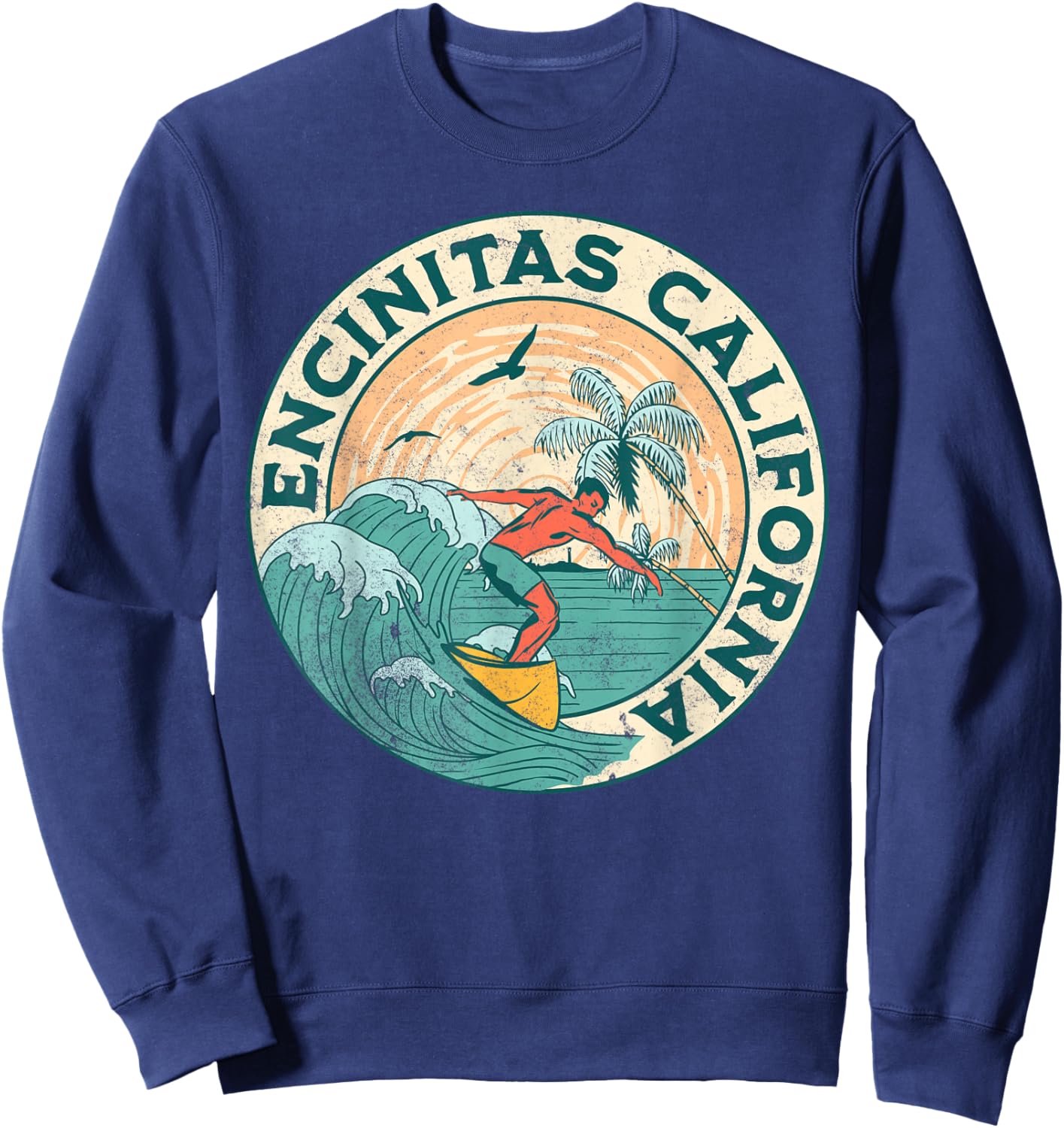 Encinitas California Sweatshirt - Sweatshirt | Navy