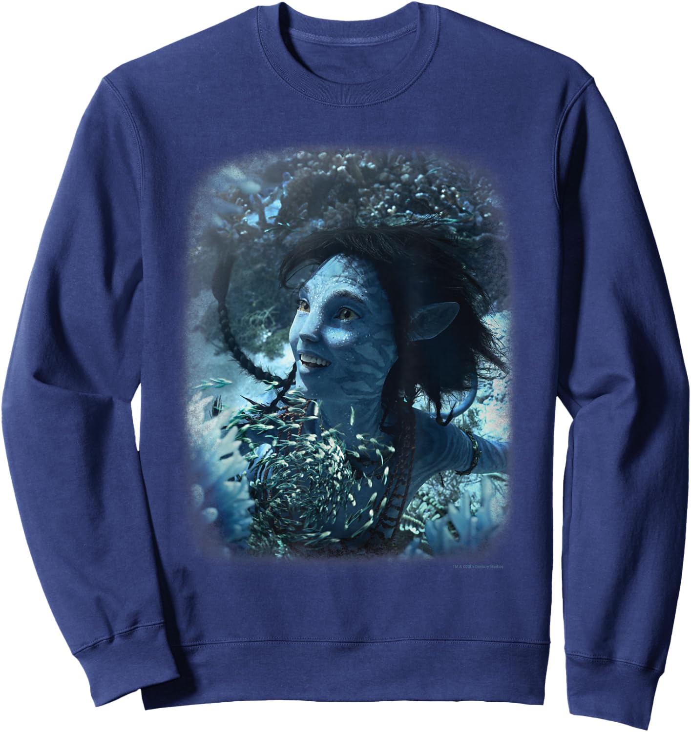 Avatar: The Way of Water Kiri Joy Beneath the Waves Na'vi Sweatshirt - Sweatshirt | Navy