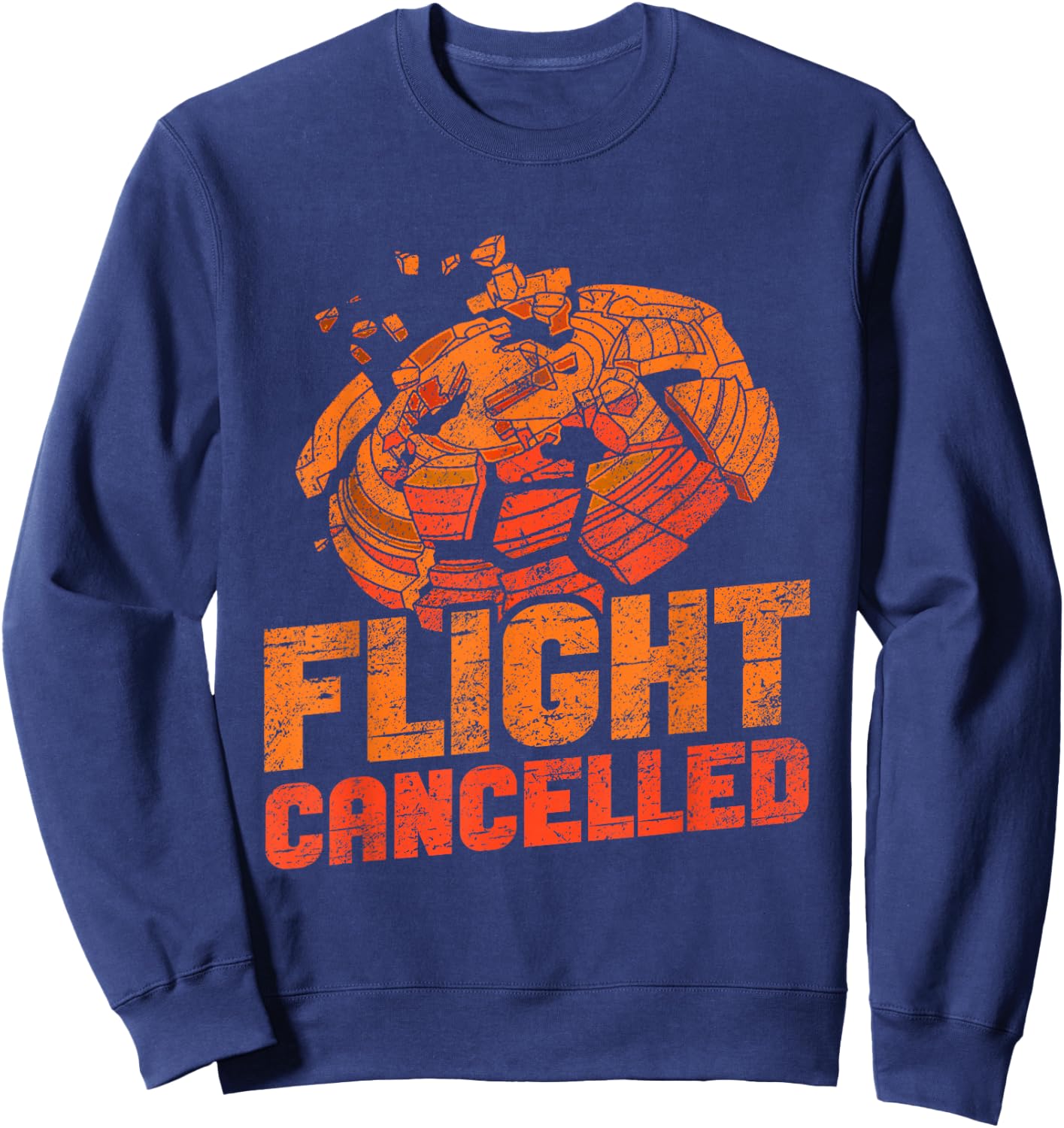 Skeet Shooting Flight Cancelled Trap Shooting Clay Pigeon Sweatshirt - Sweatshirt | Navy