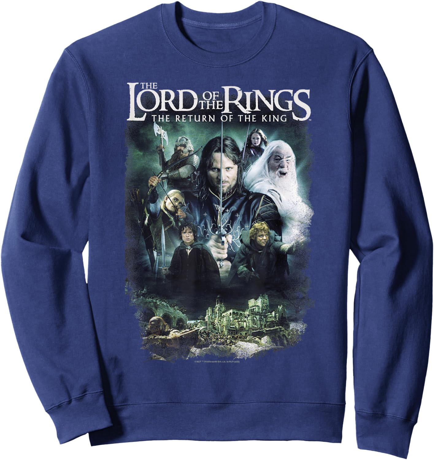 The Lord of The Rings The Return of The King Iconic Poster Sweatshirt - Sweatshirt | Navy