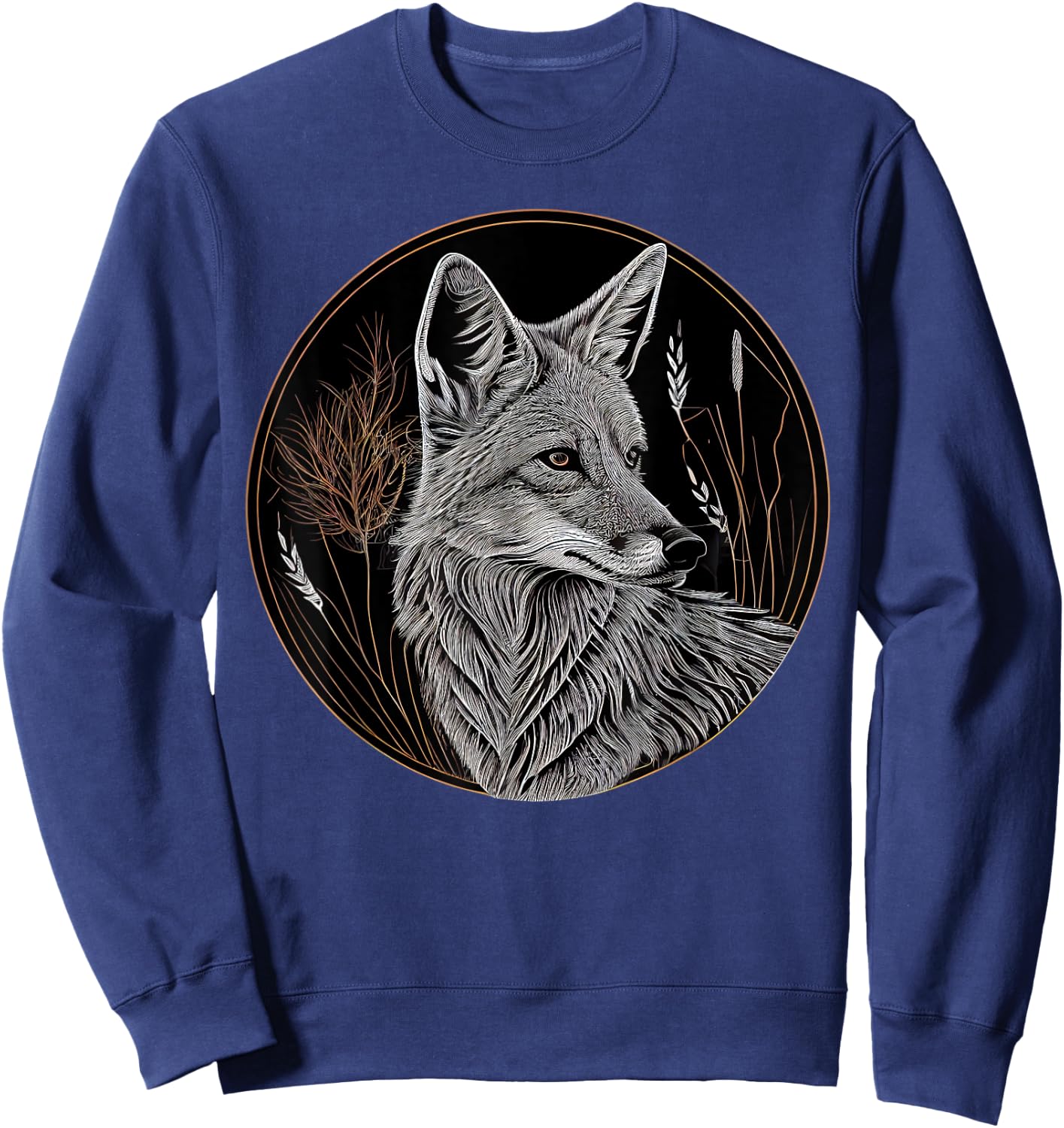 Coyote Animal Lover Wildlife Coyotes Sweatshirt - Sweatshirt | Navy